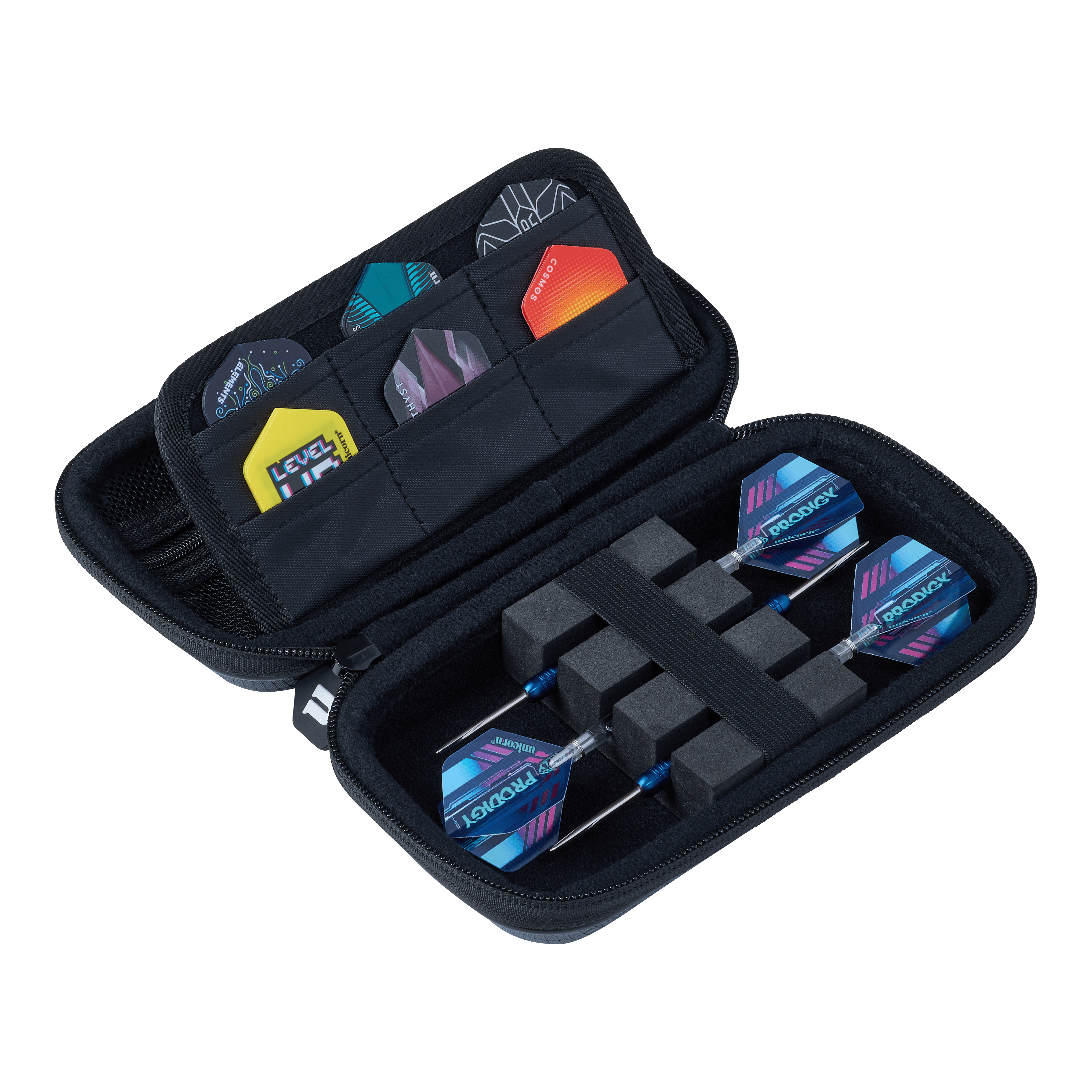 Unicorn Vanguard Small Dartcase - Grey Zu sehen ist das Unicorn Vanguard Small Dartcase in Grau. Es eignet sich zur sicheren Aufbewahrung von Darts.