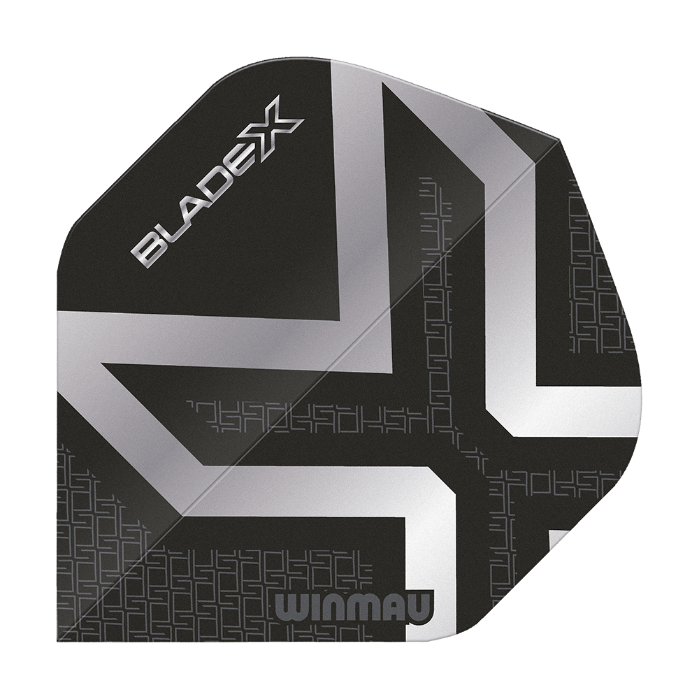 Winmau Prism Delta Blade X Metallic Silver No2 Standard Flights Dies ist ein Winmau Prism Delta Blade X Metallic Silver No2 Standard Flight. Das Bild zeigt das Produkt in silberner Farbe.