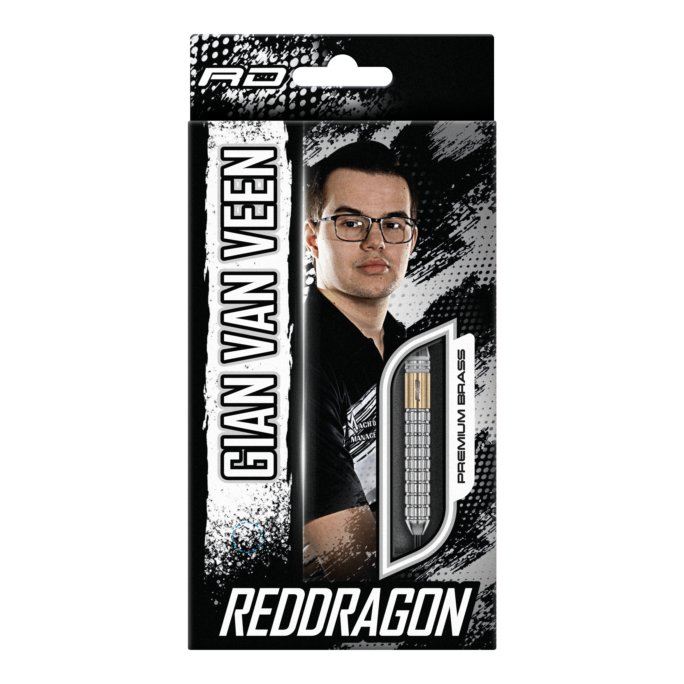 Red Dragon Gian Van Veen Brass Steeldarts - 21 g