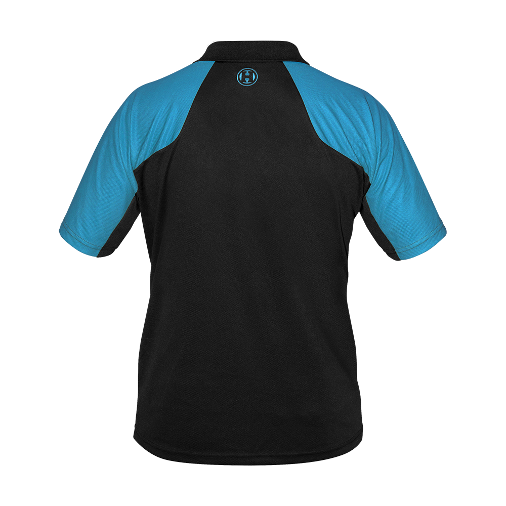 Harrows Vivid Dart Shirt Black/Aqua