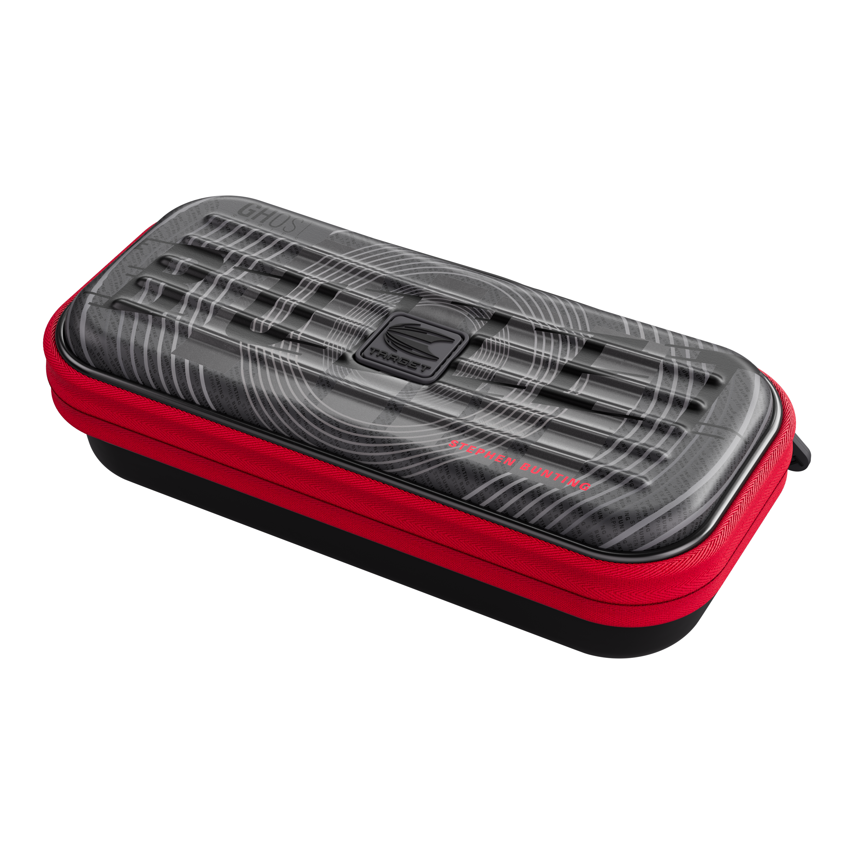 Takoma Ghost Series Stephen Bunting dart case Zu sehen ist das Takoma Ghost Series Stephen Bunting Dartcase. Dieses Darts-Etui gehört zur Stephen Bunting Kollektion.