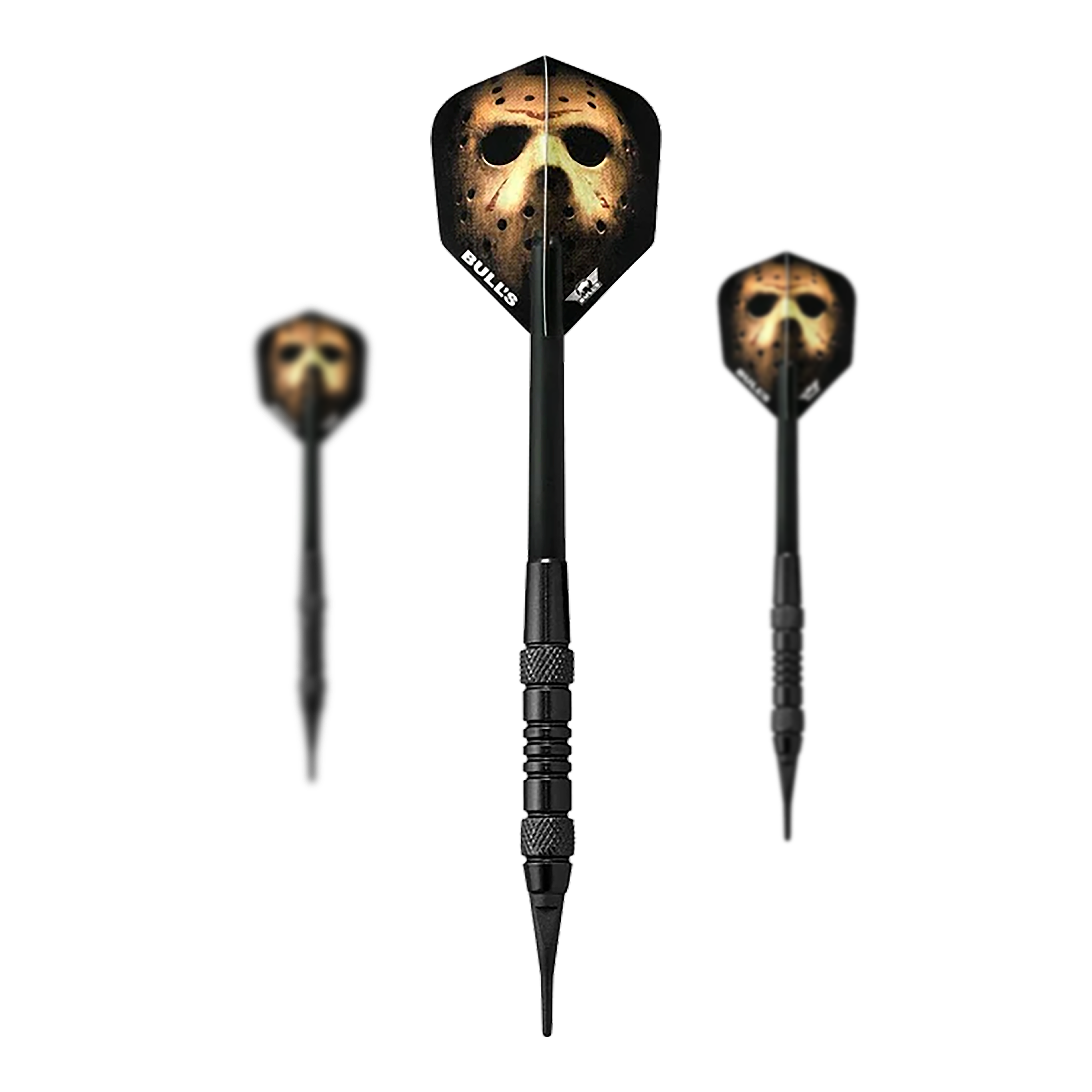 Bulls NL Thriller Black Brass Softdarts - 18g Hier sieht man das Set Bulls NL Thriller Black Brass Softdarts - 18g. Das Set umfasst mehrere Softdarts in schwarzer Optik.
