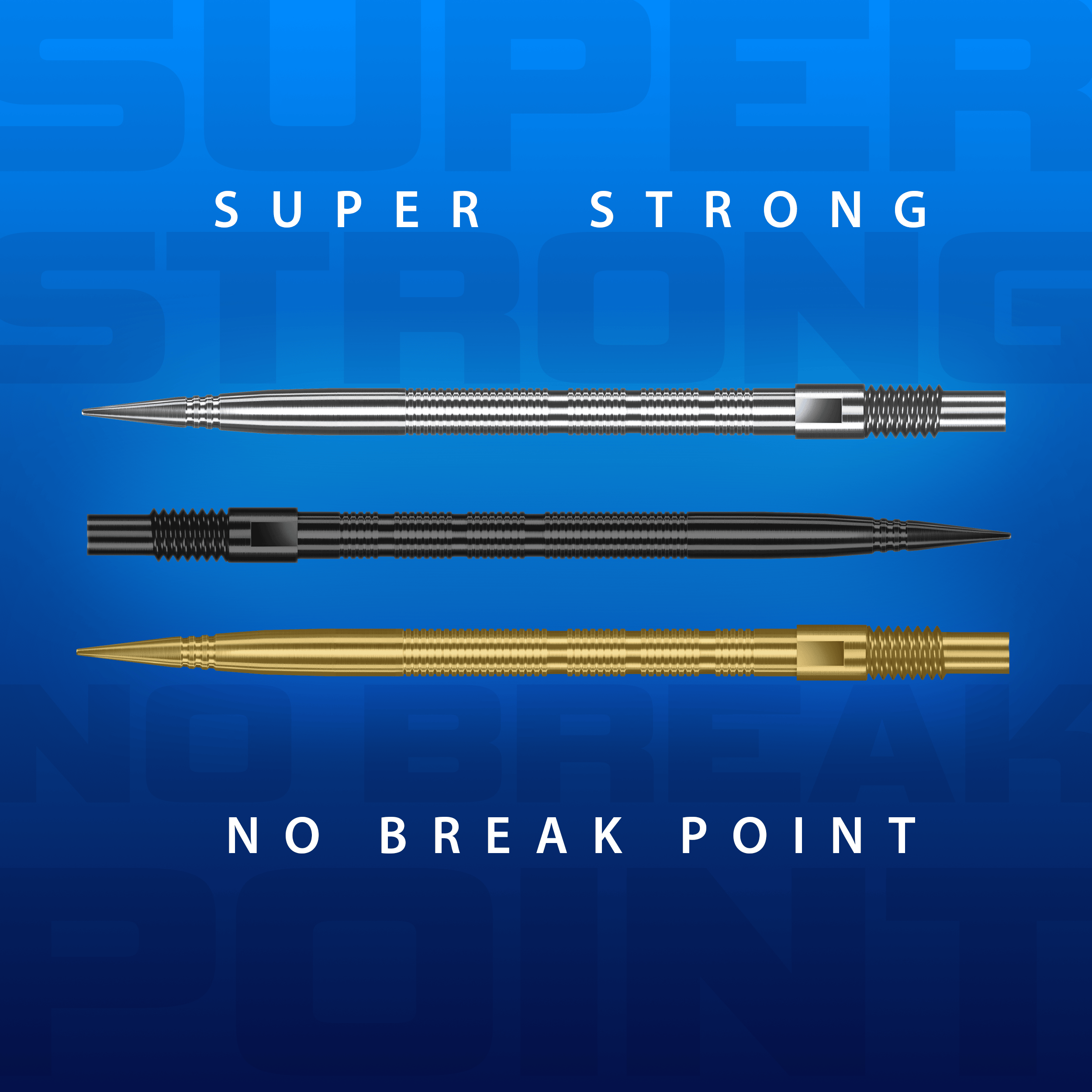 Abgebildet sind Harrows Quick Point Micro Ridge Dartspitzen in Schwarz. Die Oberfläche ist mit feinen Rillen strukturiert.