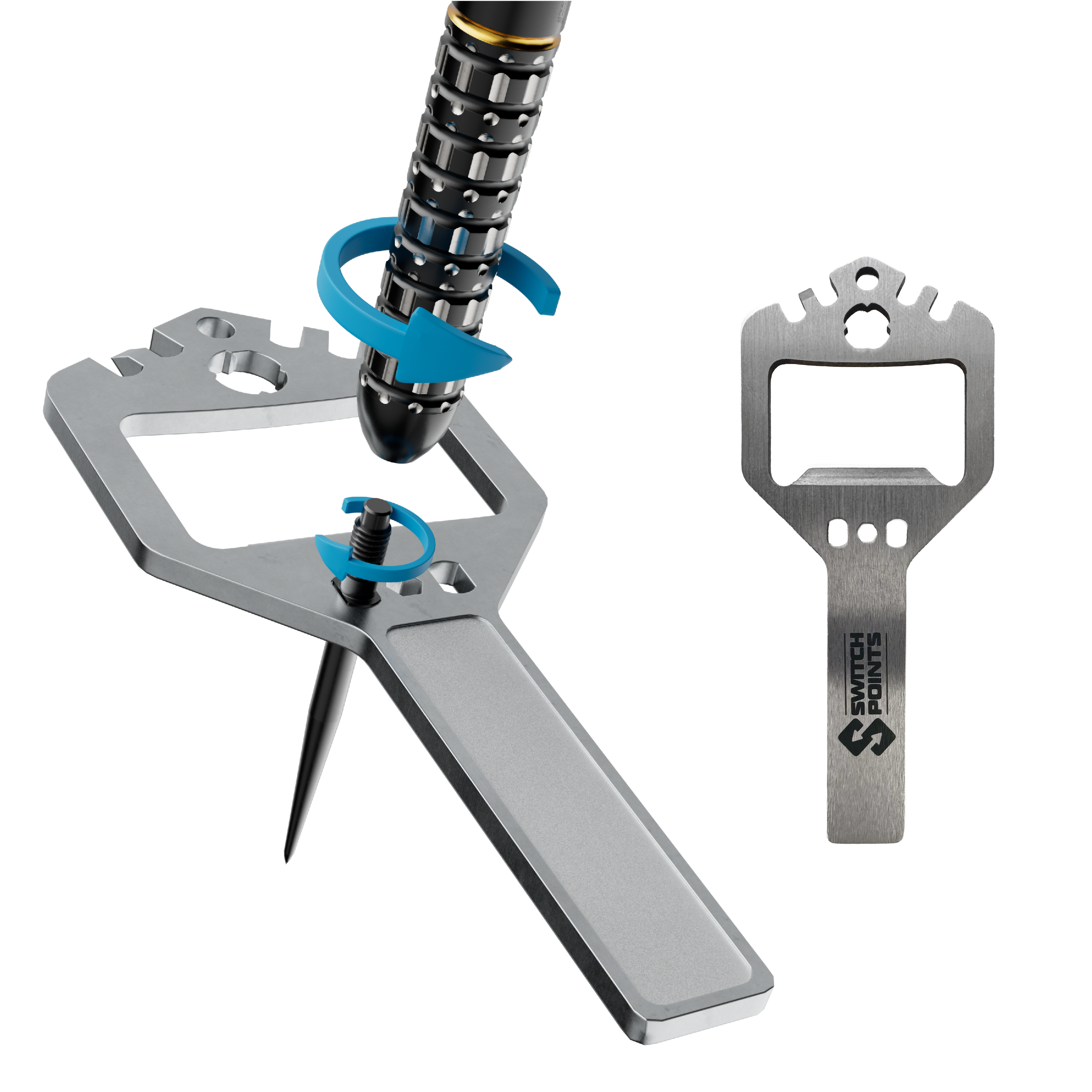 Abgebildet ist ein einzelner Red Dragon Ascend Parallel Switch Point Steeldart. Der Dart zeigt das charakteristische parallele Barrel und die Wechselspitze.