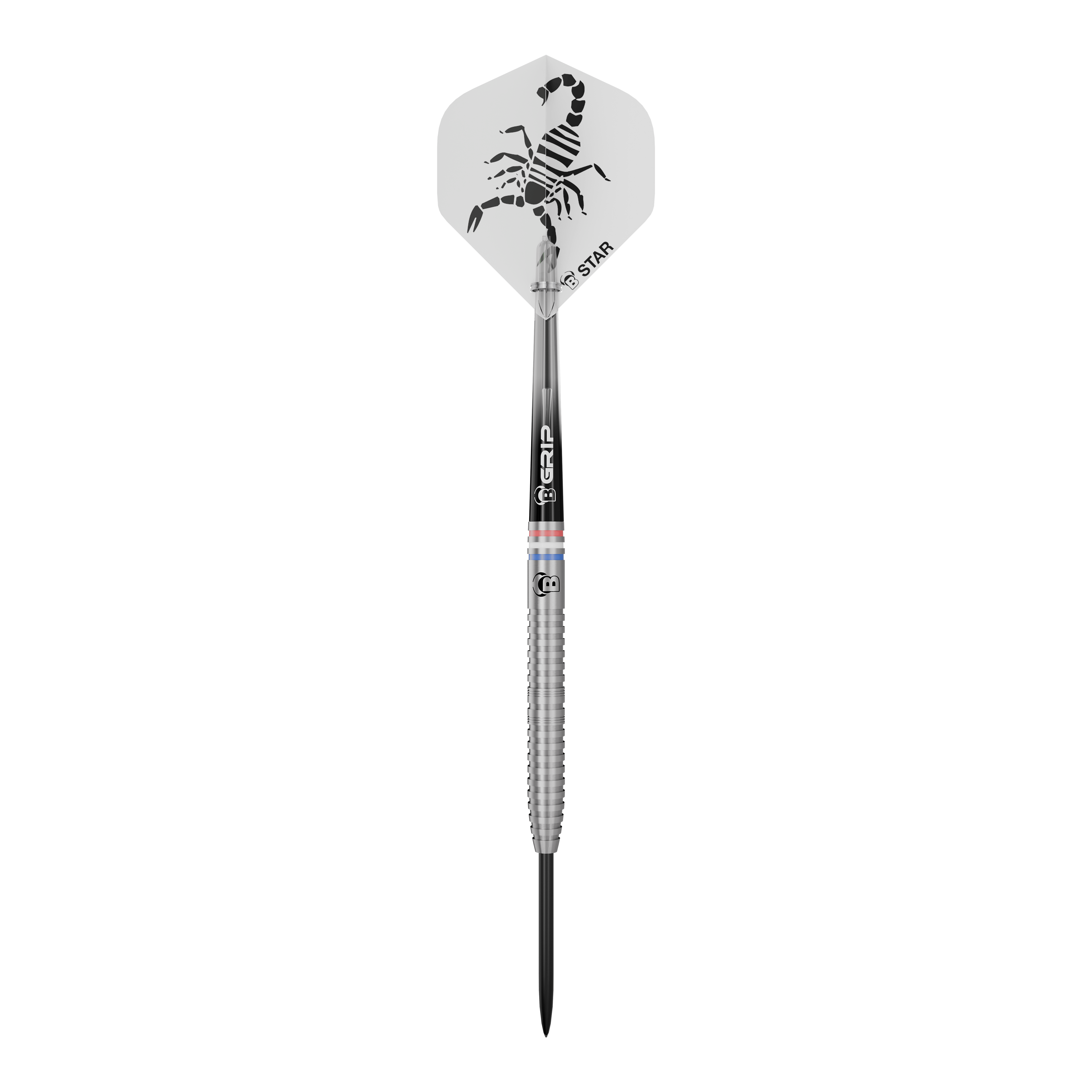 Das Bild zeigt Bulls Challenger Kendji Steinbach Steeldarts - 23g. Diese Steeldarts bieten Präzision und Qualität im Spiel.