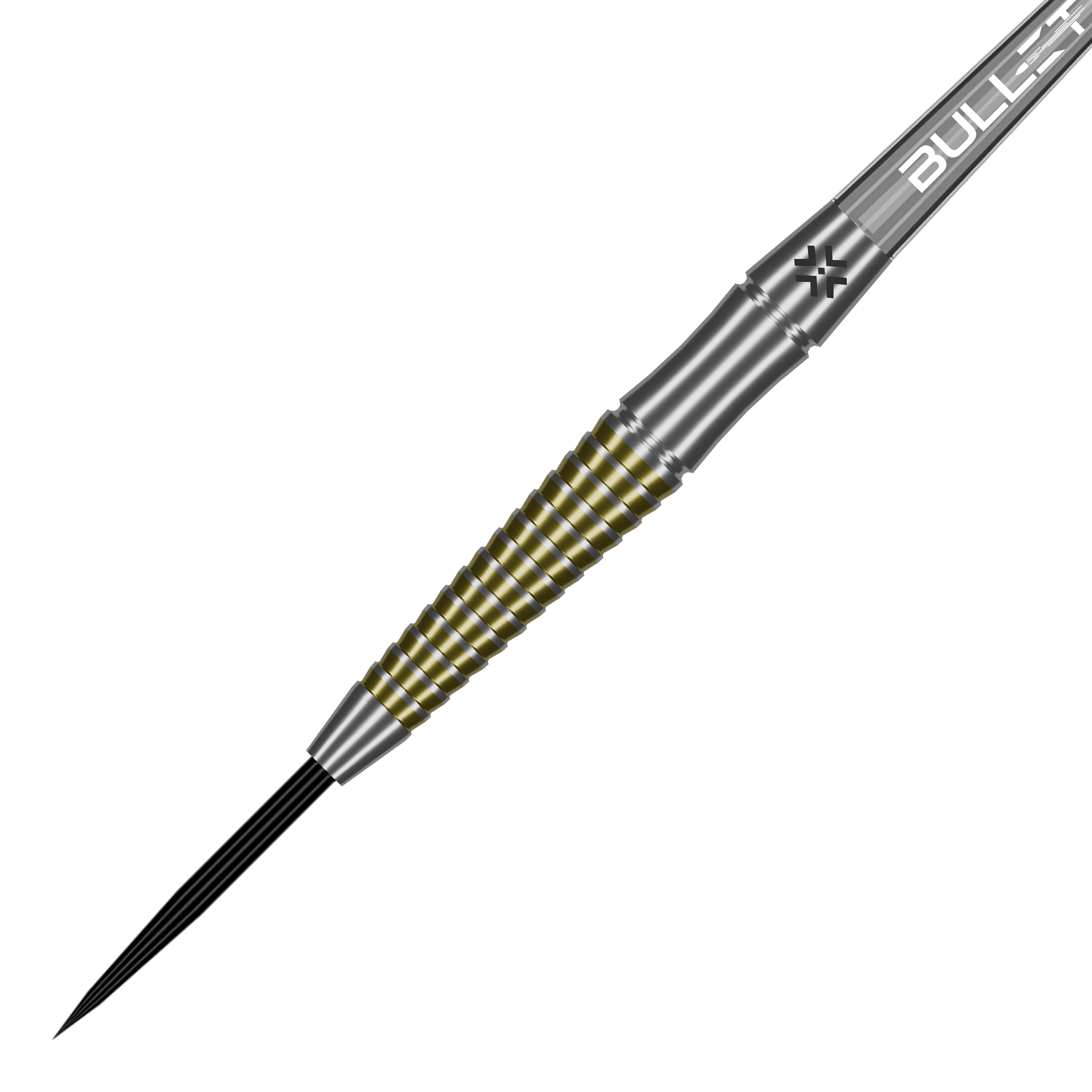 Bullet Fang steel darts Abgebildet sind die Bullet Fang Steeldarts aus Seitenansicht. Die Darts werden im Profil dargestellt.