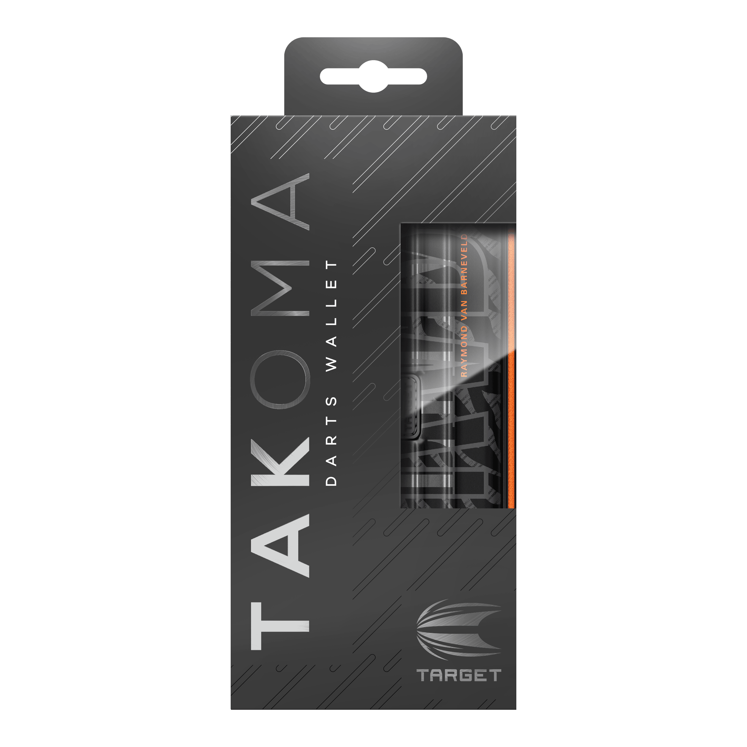 Takoma Ghost Series Raymond Van Barneveld dart case Das Bild zeigt das Takoma Ghost Series Raymond Van Barneveld Dartcase. Es handelt sich um ein spezielles Dart-Etui für Dartzubehör.