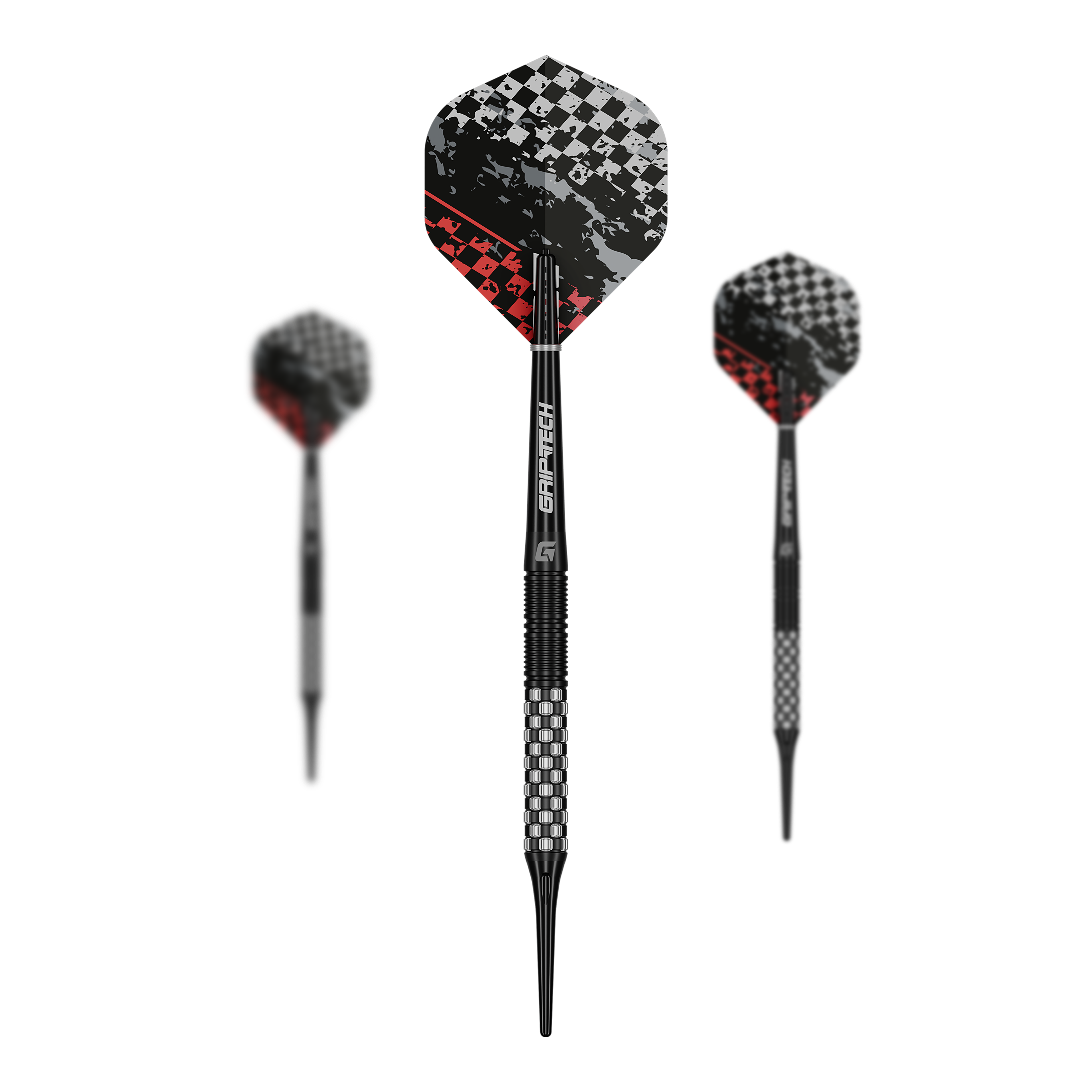 GOAT Finish Line Soft Darts - 20g Das Bild zeigt die GOAT Finish Line Tungsten Softdarts mit einem Gewicht von 20g. Die Darts sind für das Softdartspiel konzipiert.