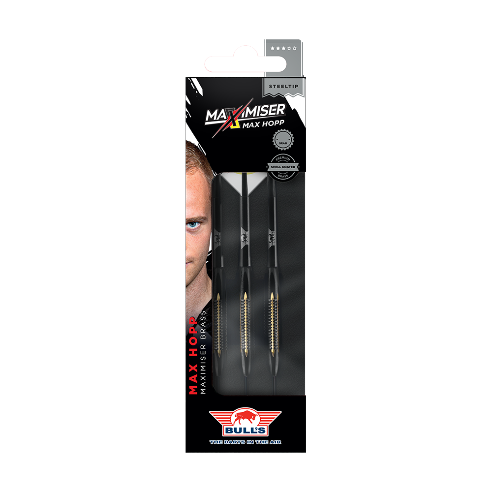 BullsNL Max Hopp Maximiser Shell Coated Brass Steeldarts - 21g