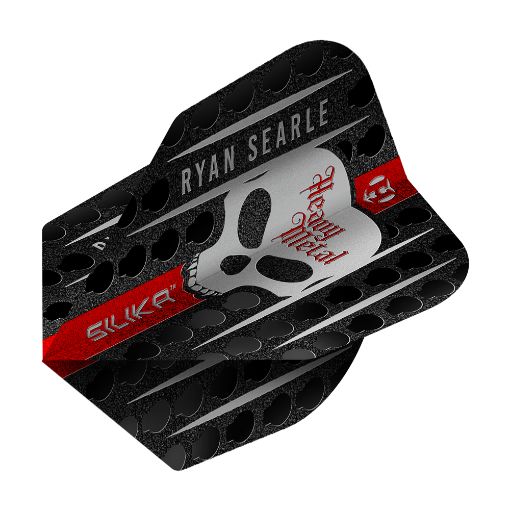 Abgebildet ist der Harrows Silika Ryan Searle Series 3 No6 Flights. Dieses Produkt dient als Flight für Darts.