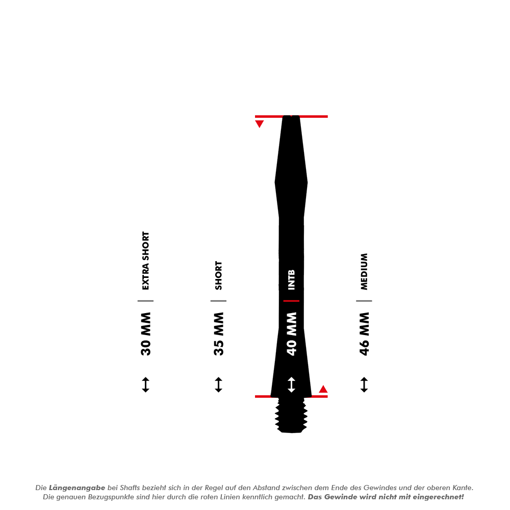 Aluminium Shafts - Schwarz