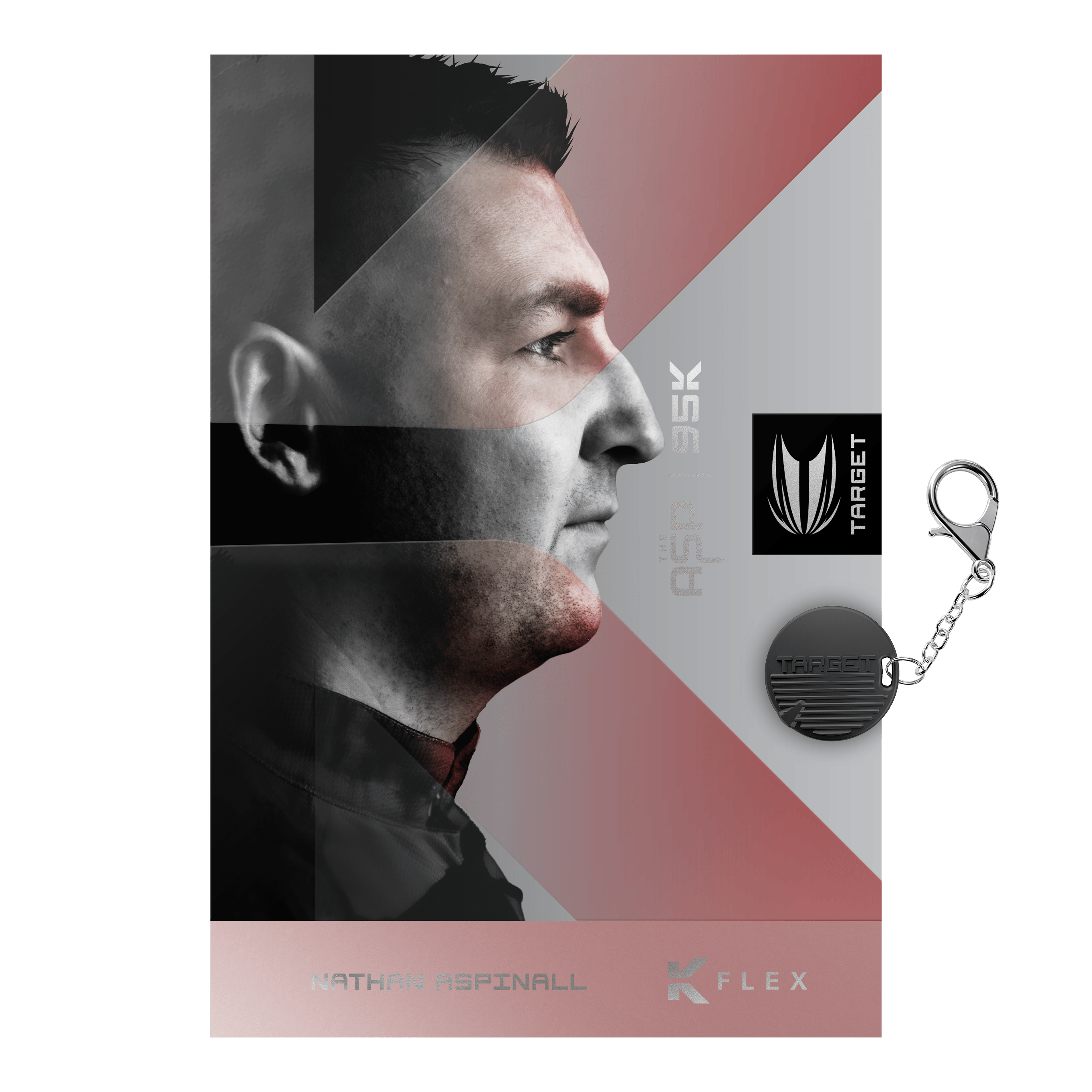 Target Nathan Aspinall 95K Swiss Point Steel Darts Abbildung der Target Nathan Aspinall 95K Swiss Point Steeldarts. Das Bild zeigt die Details und das Design der Pfeile.