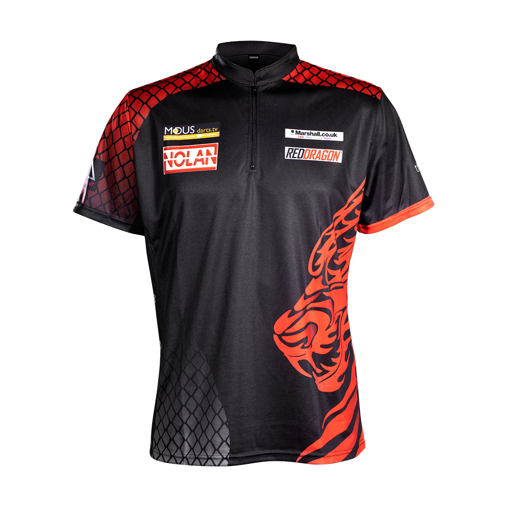 Red Dragon Jonny Clayton Tour dart shirt