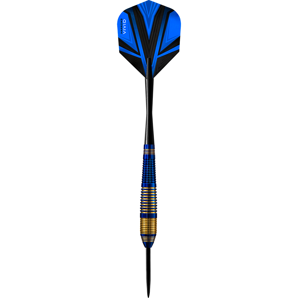 Harrows Vivid Brass Blue steel darts