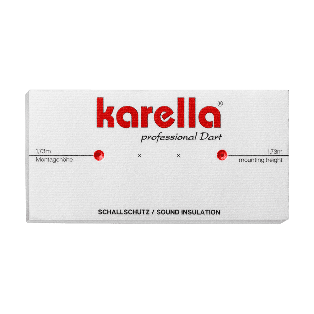 Soundproofing Karella for steel dartboards with integrated surround catch ring