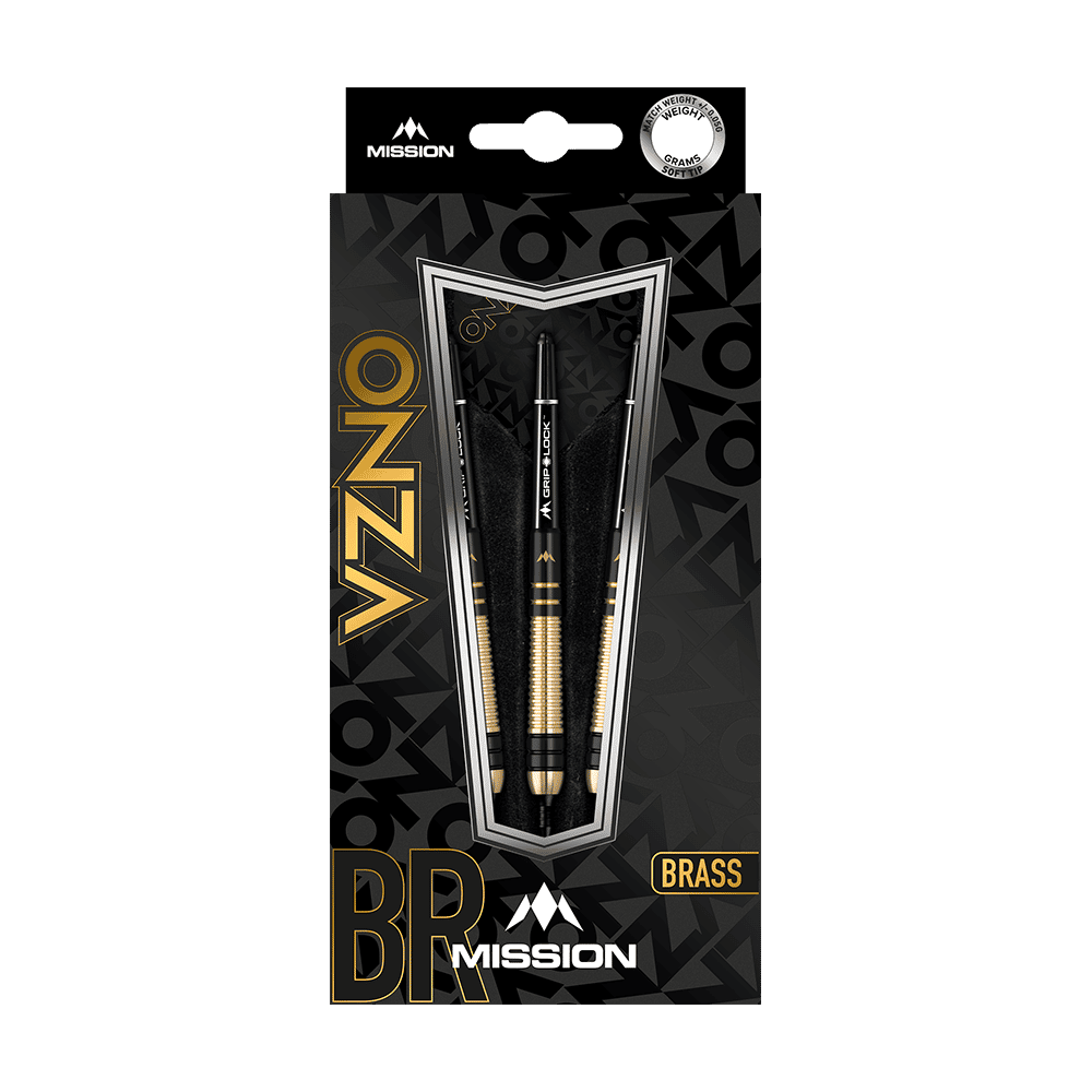 Mission Onza Model 2 Black Gold Soft Darts - 18g