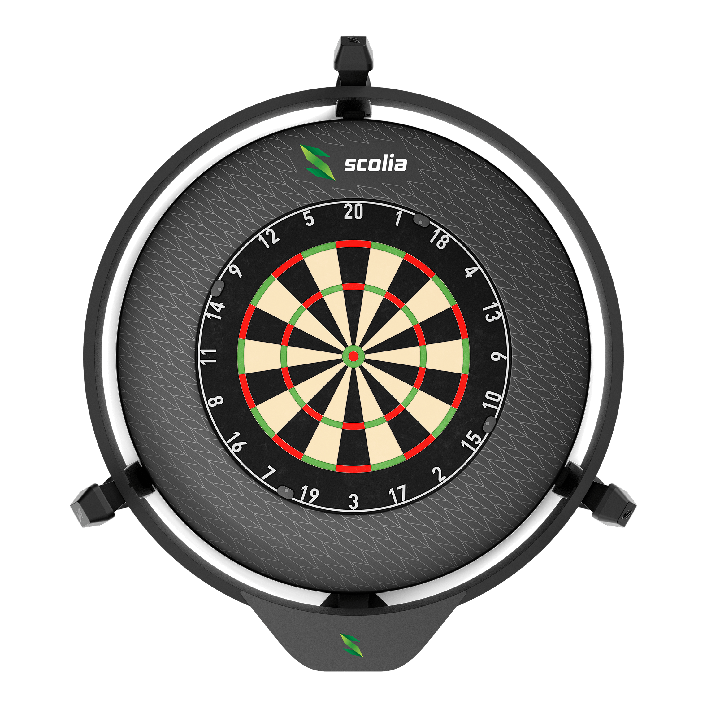 Scolia Signature Dartboard Surround Abgebildet ist der Scolia Signature Dartboard Surround. Er verhindert Beschädigungen durch fehlgeworfene Dartpfeile.
