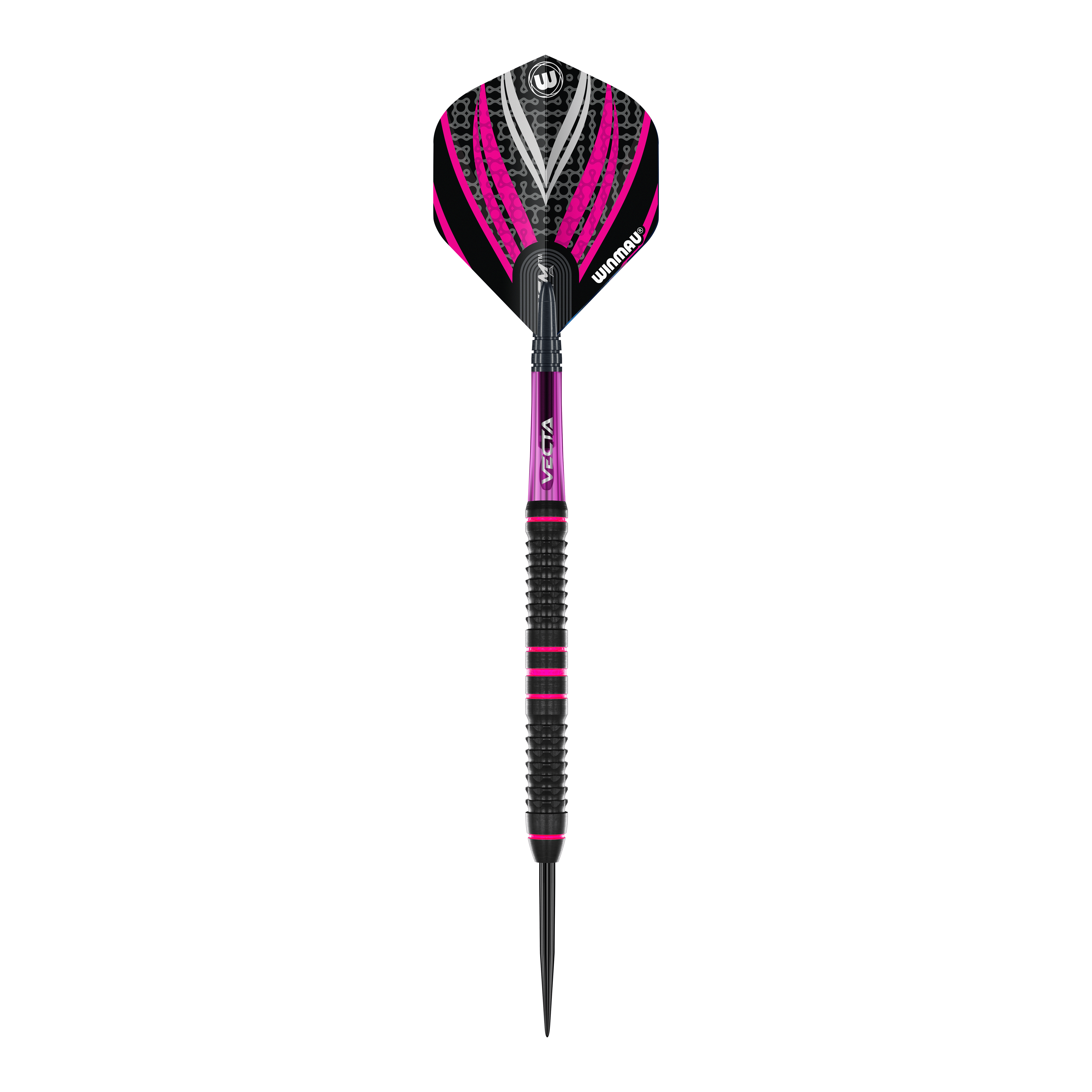 Das Bild stellt die Winmau Team 360 Rebecca Allen Steeldarts - 24g dar. Diese Darts bieten eine ausgezeichnete Balance und Kontrolle beim Spiel.