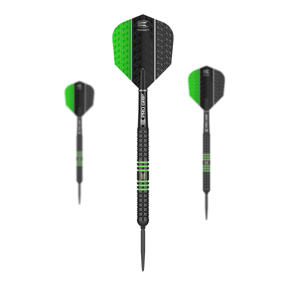 Target Vapor8 Black Green Swiss Point steel darts