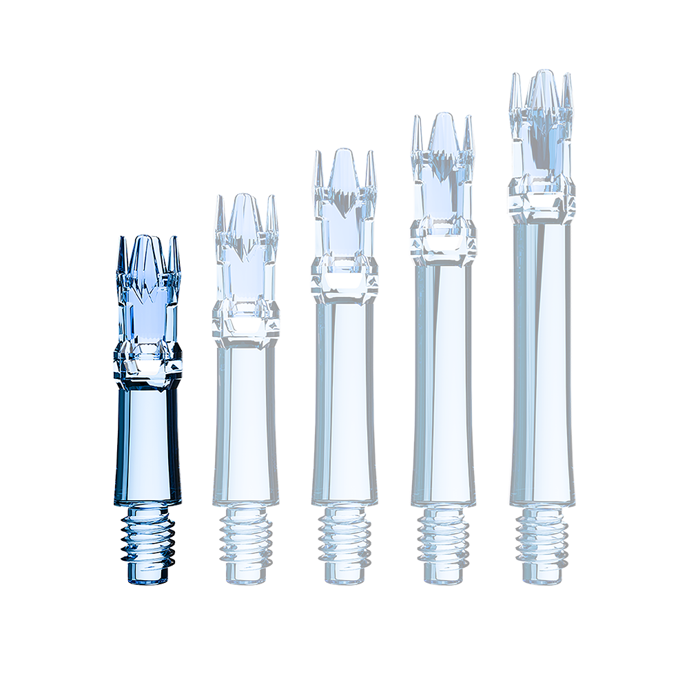 L-Style L-System Replacement Shafts - Clear Blue Eine transparente blaue Ersatzshaft ist im Bild. Die Shaft wird als Einzelstück gezeigt.