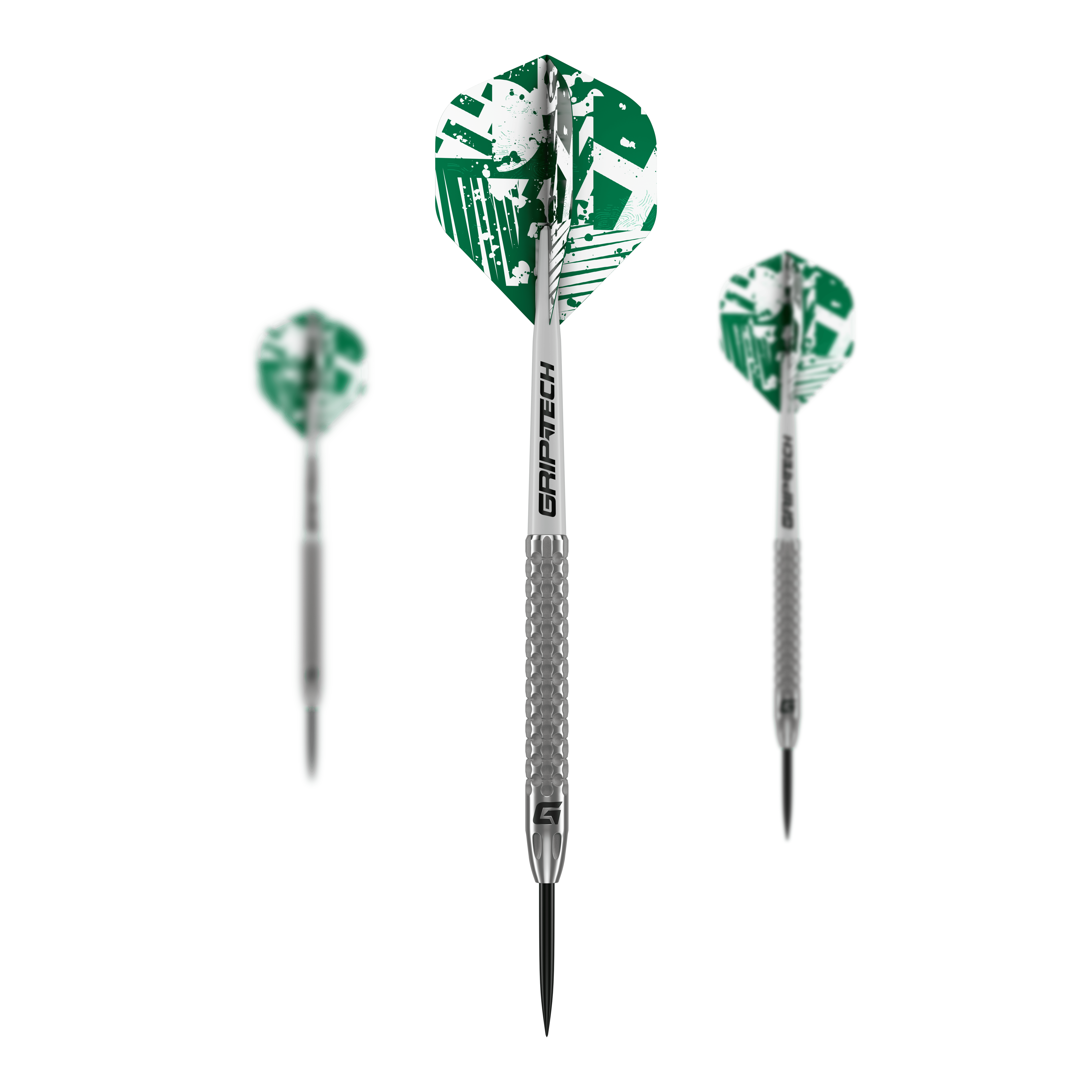 GOAT Fairway V2 Tungsten Steel Darts Das Produkt GOAT Fairway V2 Tungsten Steeldarts ist als Set nebeneinander dargestellt. Die Barrels wirken einheitlich.