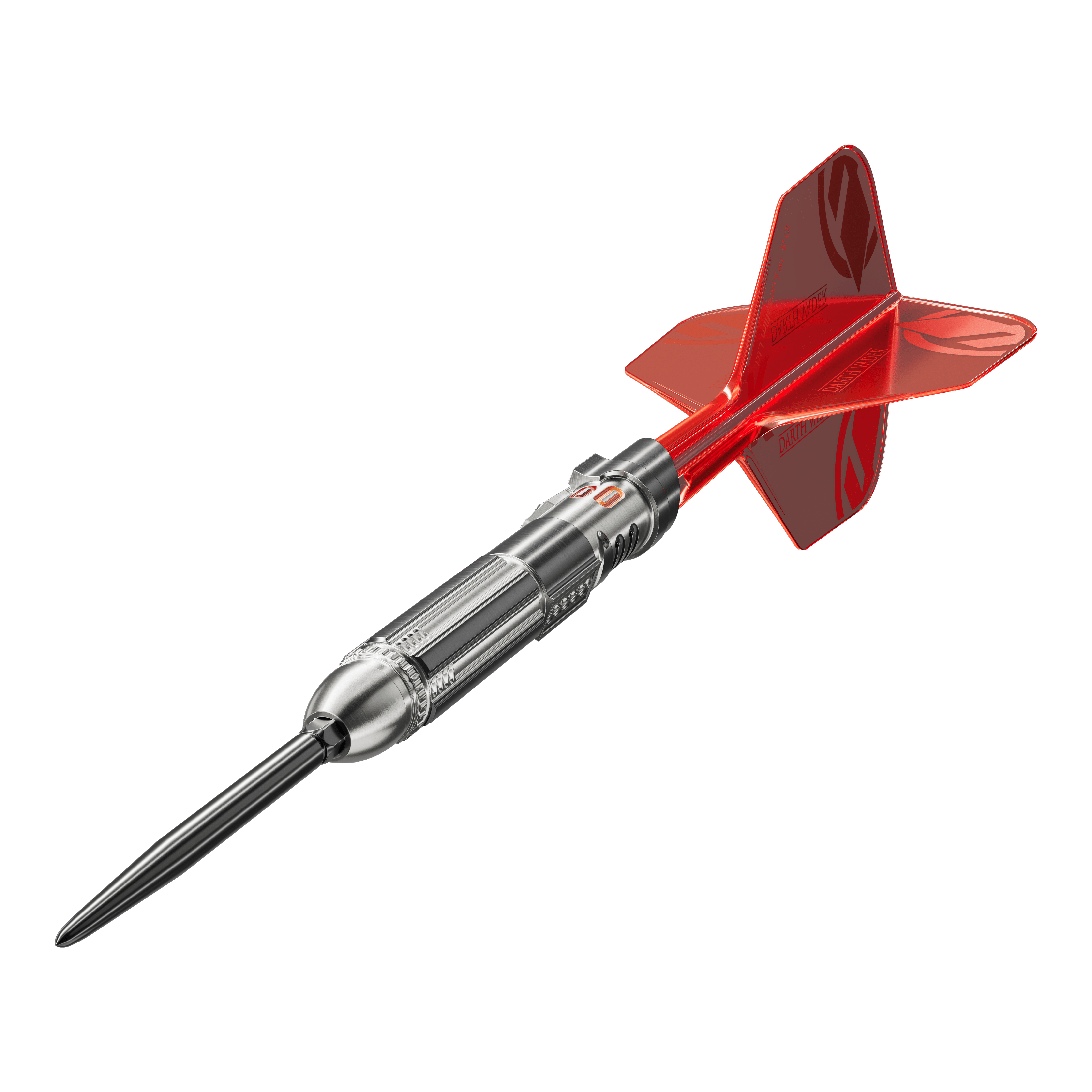 Abgebildet ist das Produkt Target Star Wars Darth Vader Light Saber Limited Edition Steeldarts - 24g. Die Darts sind inspiriert von Darth Vaders Lichtschwert und im Star Wars Design gestaltet.