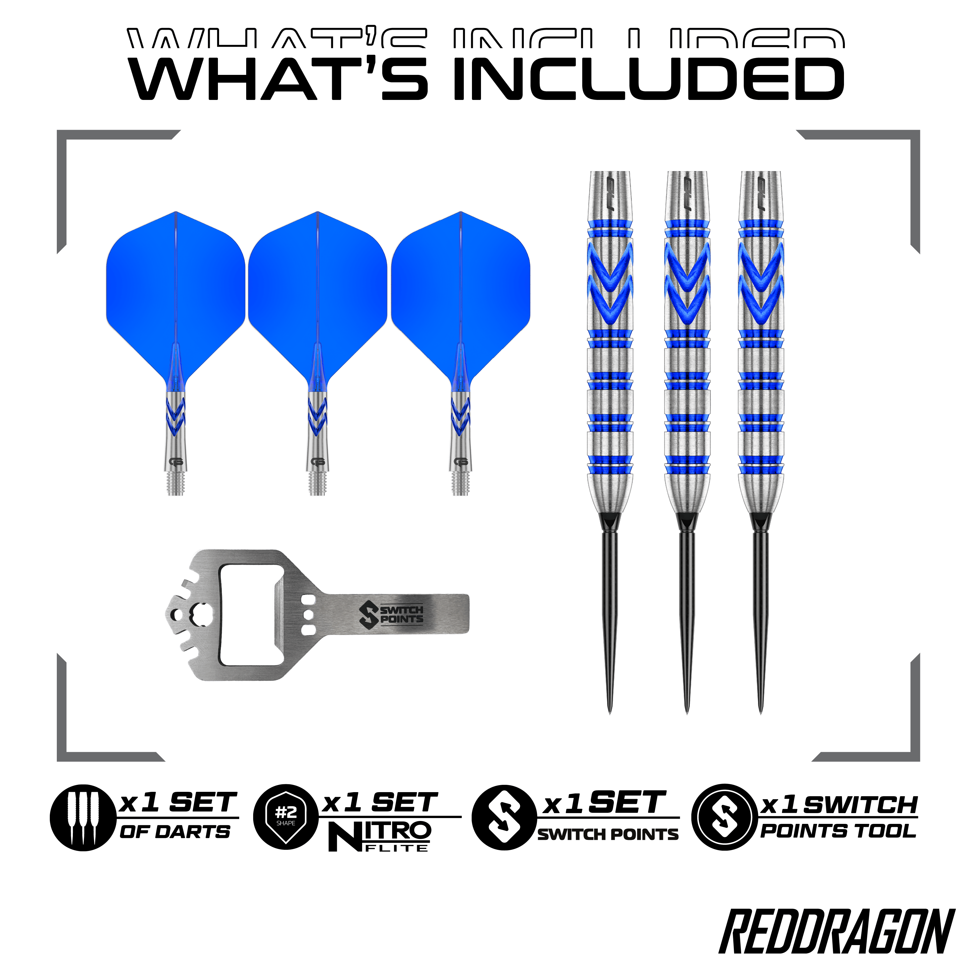 Red Dragon Gerwyn Price Blue Original Switch Point Steeldarts Hier sind die Red Dragon Gerwyn Price Blue Original Switch Point Steeldarts abgebildet. Sie zeichnen sich durch ihr blaues Design und hohe Präzision aus.