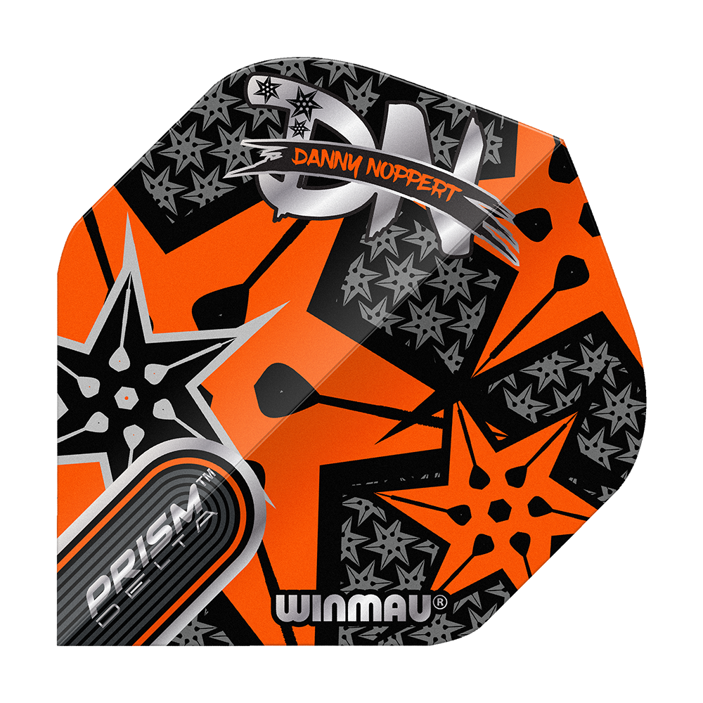 Winmau Prism Delta Danny Noppert Orange Signature No2 Standard Flights