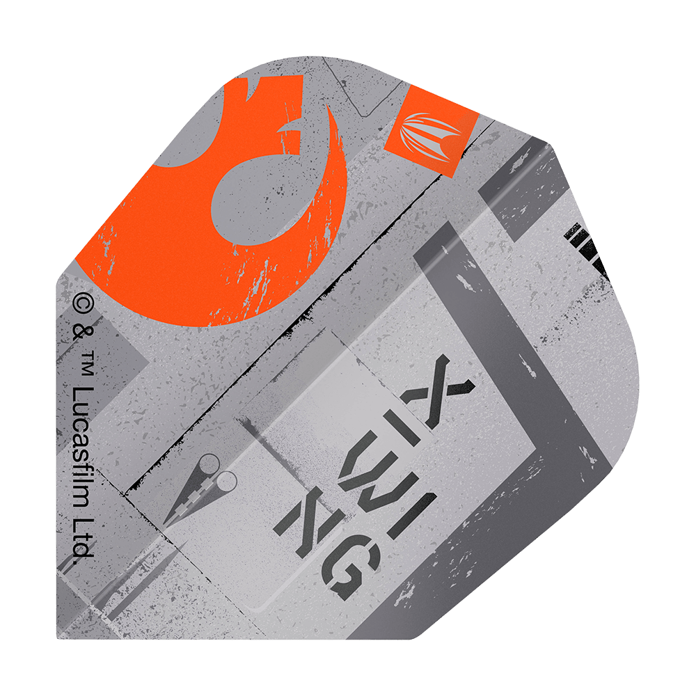 Target Star Wars ProUltra X-Wing No6 Flights Zu sehen ist das Produkt Target Star Wars ProUltra X-Wing No6 Flights. Diese Dart-Flights zeigen ein X-Wing Design aus Star Wars.