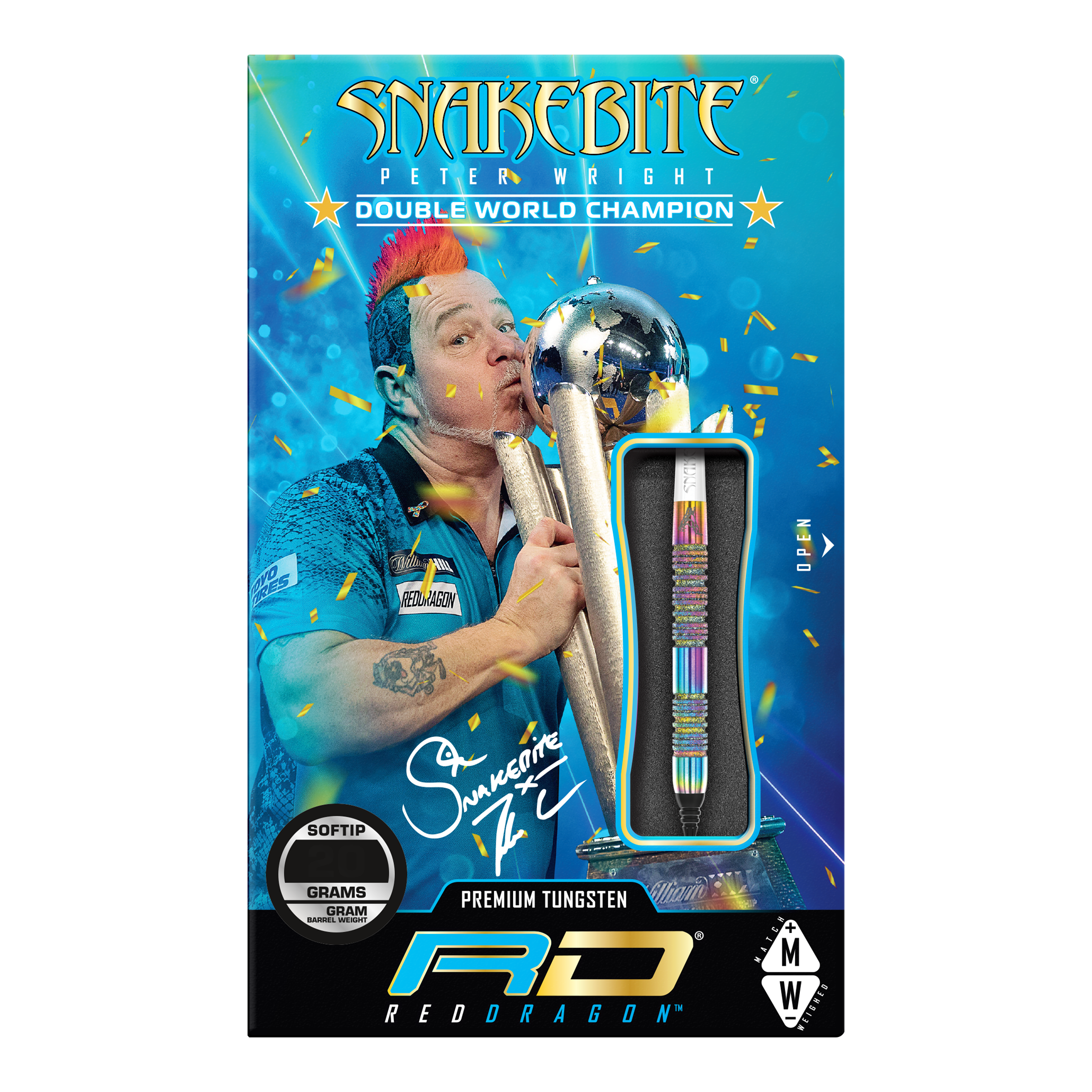 Red Dragon Peter Wright Diamond Fusion Spectron SE soft darts - 20g