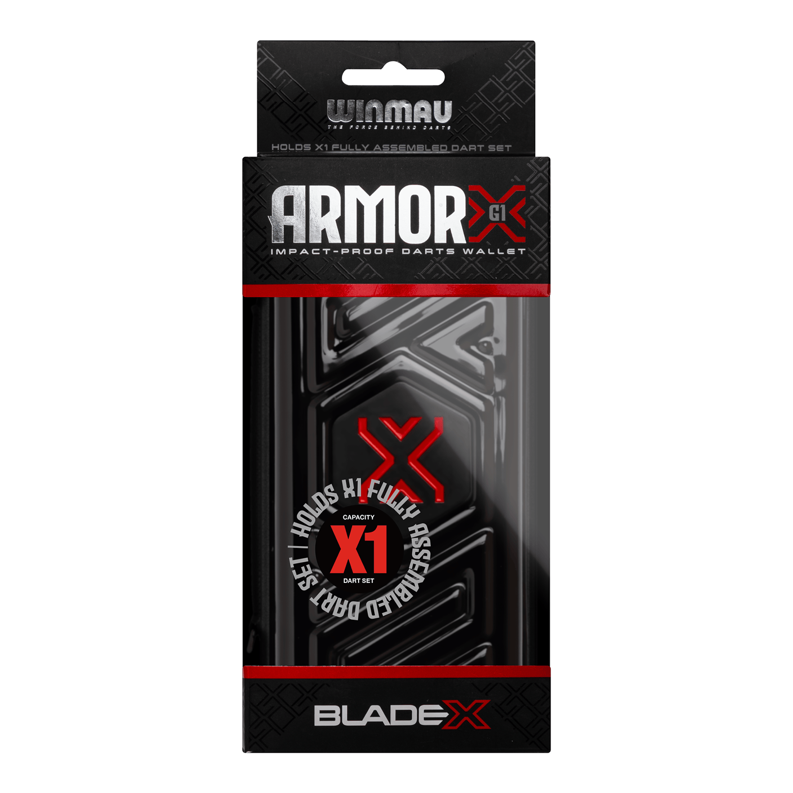 Winmau Blade X Armor G1 dart wallet Ein Bild mit dem Dateinamen 8534_Winmau_Blade_X_Armor_G1_Dartwallet_3. Es zeigt vermutlich ein Produkt aus dem Bereich Darts oder Zubehör.