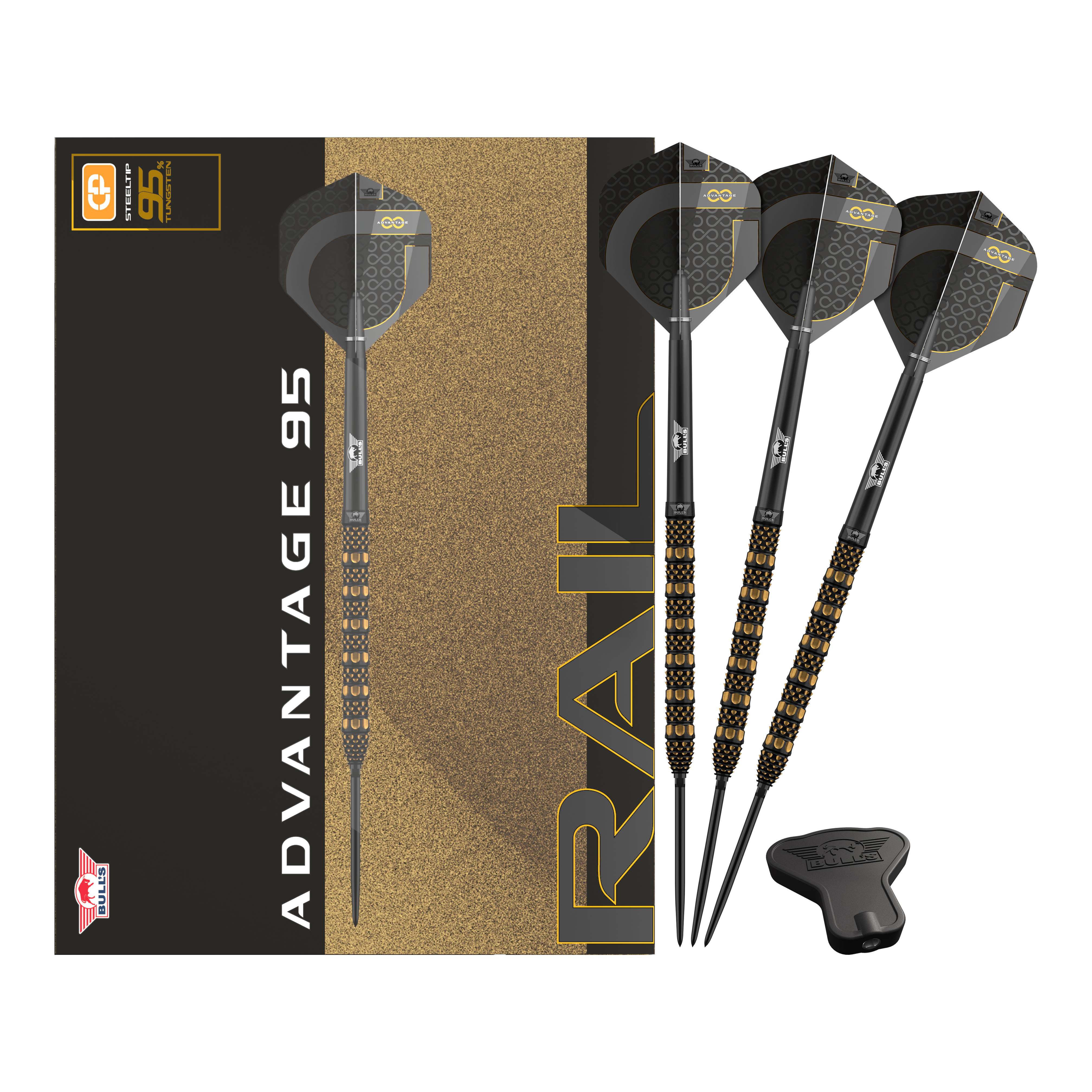 Bulls NL Advantage 95 Rail Convertible Point Steel Darts Bulls NL Advantage 95 Rail Convertible Point Steel Darts