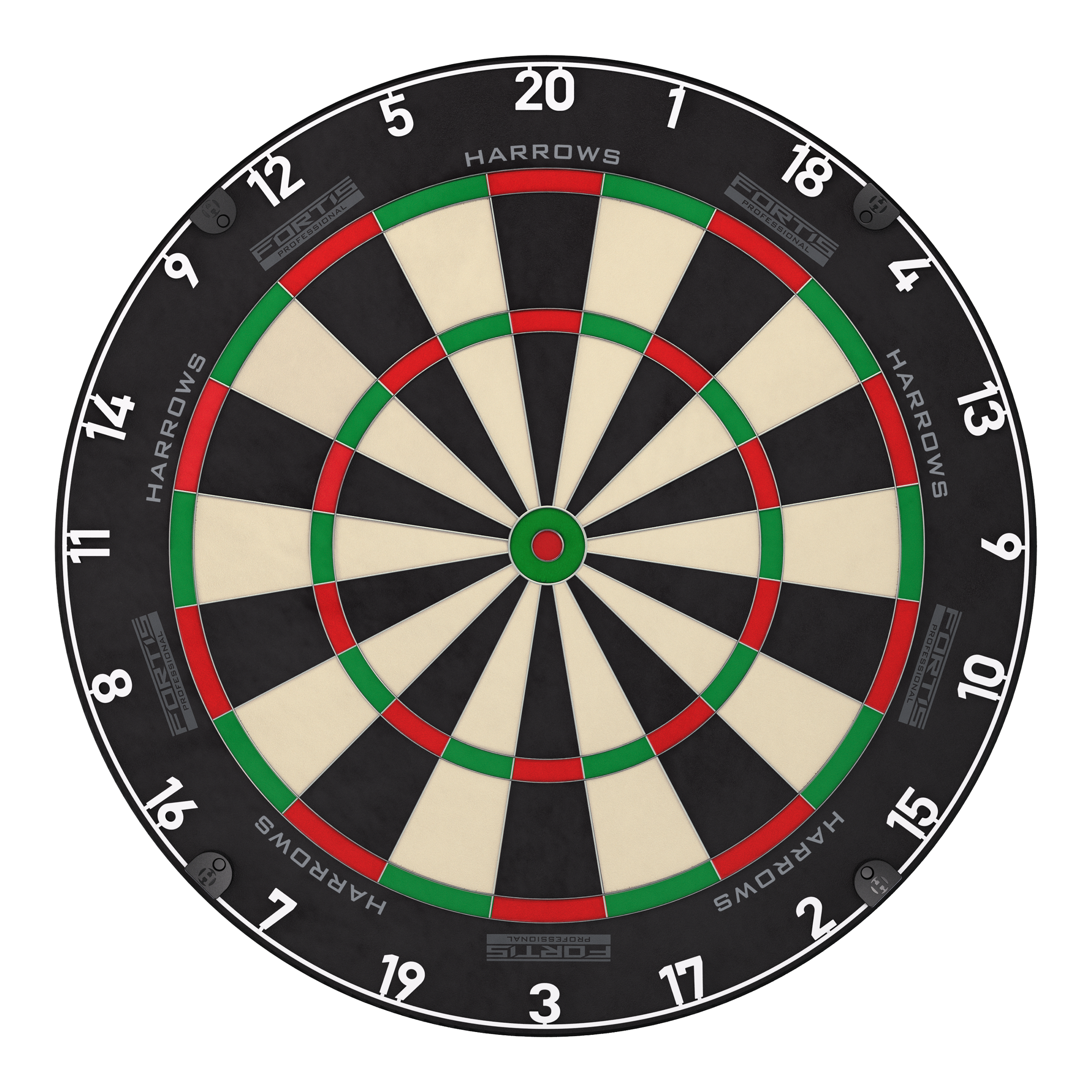 Harrows Fortis steel dartboard Hier sieht man das Produkt Harrows Fortis Steeldartboard. Es bietet eine erstklassige Spielfläche für Dartfans.