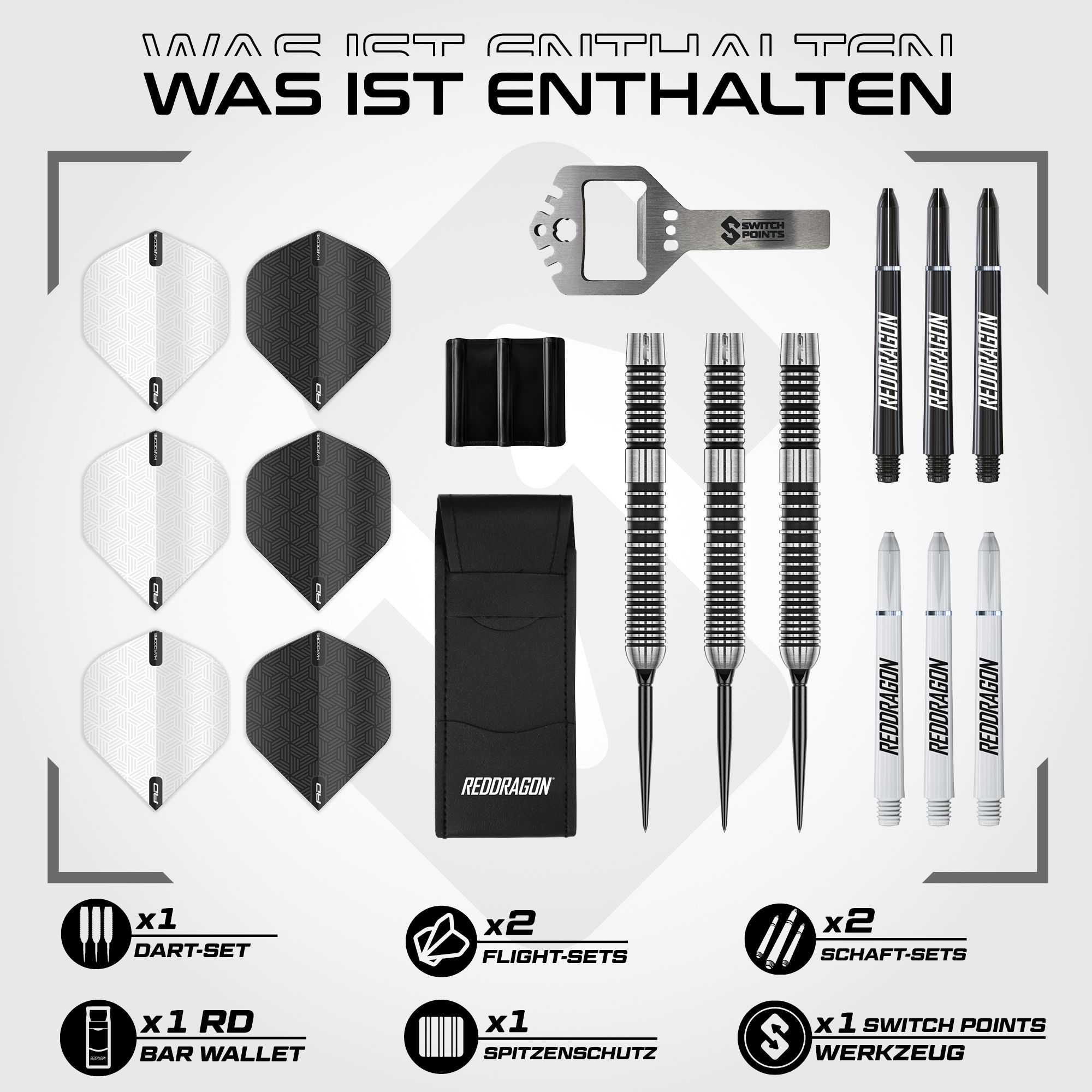 Red Dragon Pegasus Switch Point Steel Darts Hier siehst du die Red Dragon Pegasus Switch Point Steeldarts. Diese Steeldarts bieten ein präzises Wurferlebnis.
