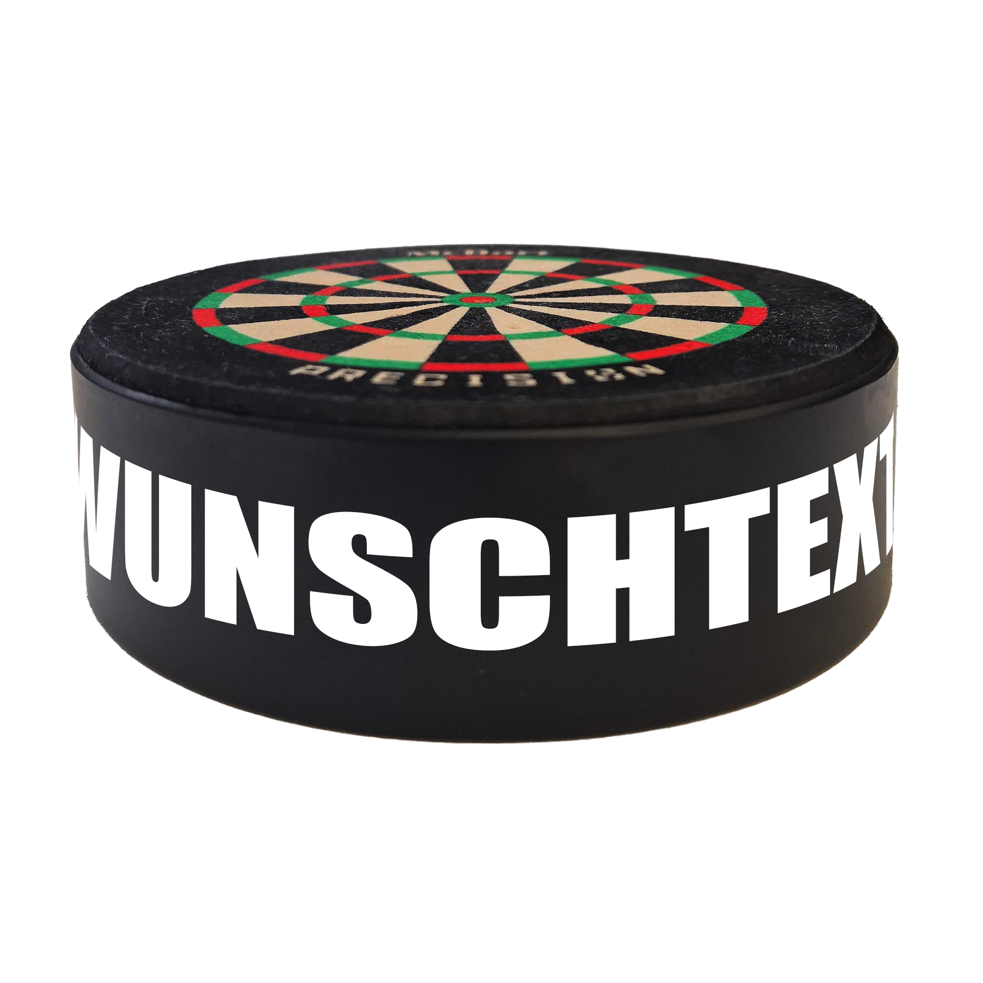 McDart Precision Mini Dartboard with custom text Das Bild zeigt das Produkt mit dem Dateinamen 765_McDart_Mini_Precision_Dartboard_Darthalter_2_Impact. Es handelt sich um ein Dartartikel von McDart.