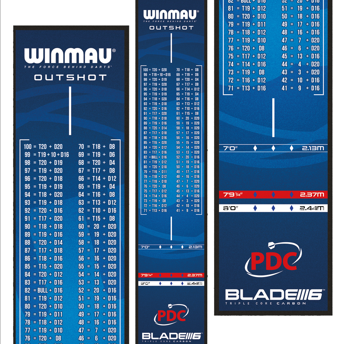 Winmau Outshot dart mat 2024