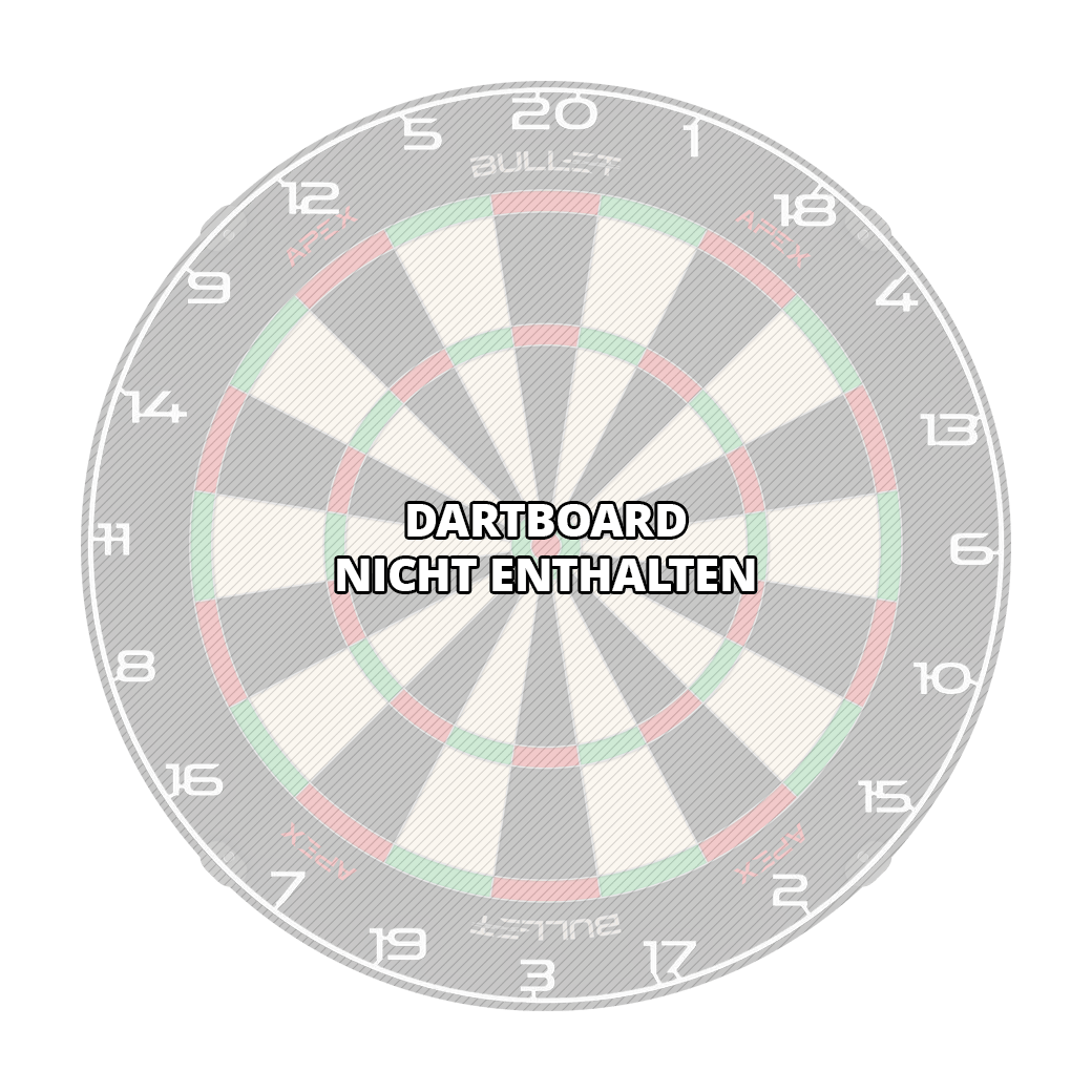 Bullet Dartboard Number Ring Bild mit dem Dateinamen BT1000100_Bullet_Dartboard_Zahlenring_Wei_3. Wahrscheinlich ist darauf ein weiterer weißer Zahlenring für ein Dartboard zu sehen.