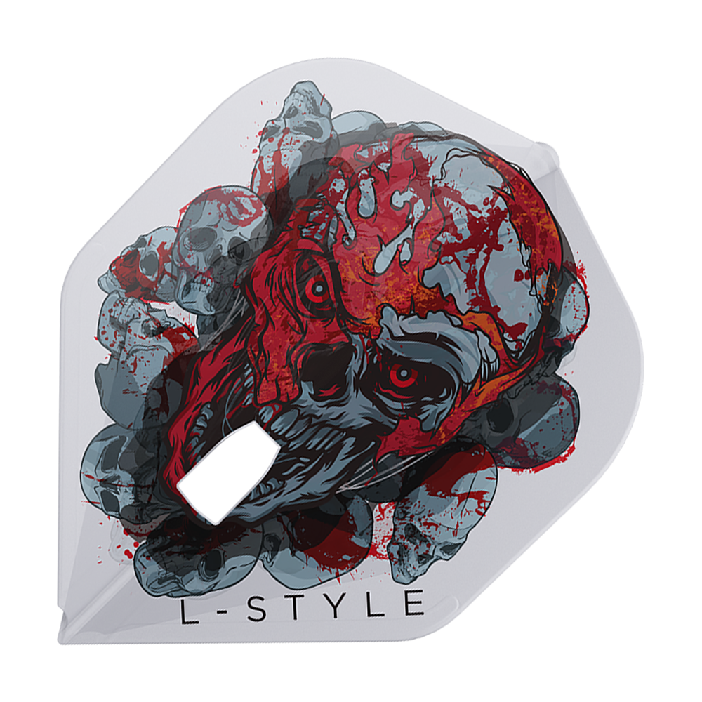 L-Style Ryan Searle Signature V4 Clear White L1PRO Flights Dieses Bild zeigt die L-Style Ryan Searle Signature V4 Clear White L1PRO Flights. Die Flights überzeugen durch ihr klares und weißes Design.