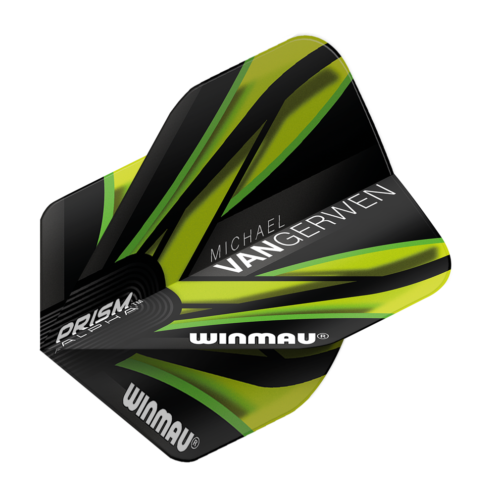 Winmau Prism Alpha MvG Black Green V2 Standard Flights