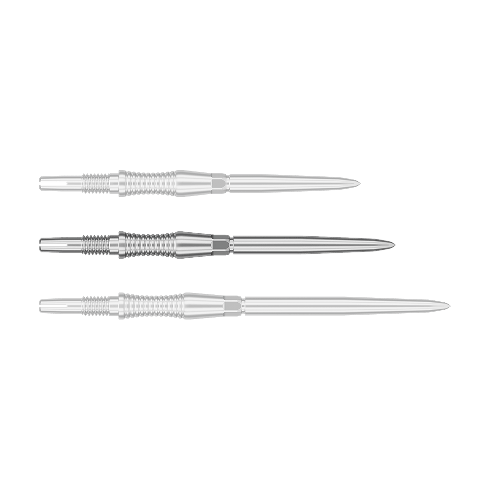 Target Swiss Point Dart Tips Signature RST - Silver Das Foto zeigt ein Produkt mit dem Dateinamen 340301_Target_Swiss_Point_Dartspitzen_Signature_RST_Silber_35mm_1. Dies sind wahrscheinlich silberne Dartspitzen mit einer Länge von 35 mm.