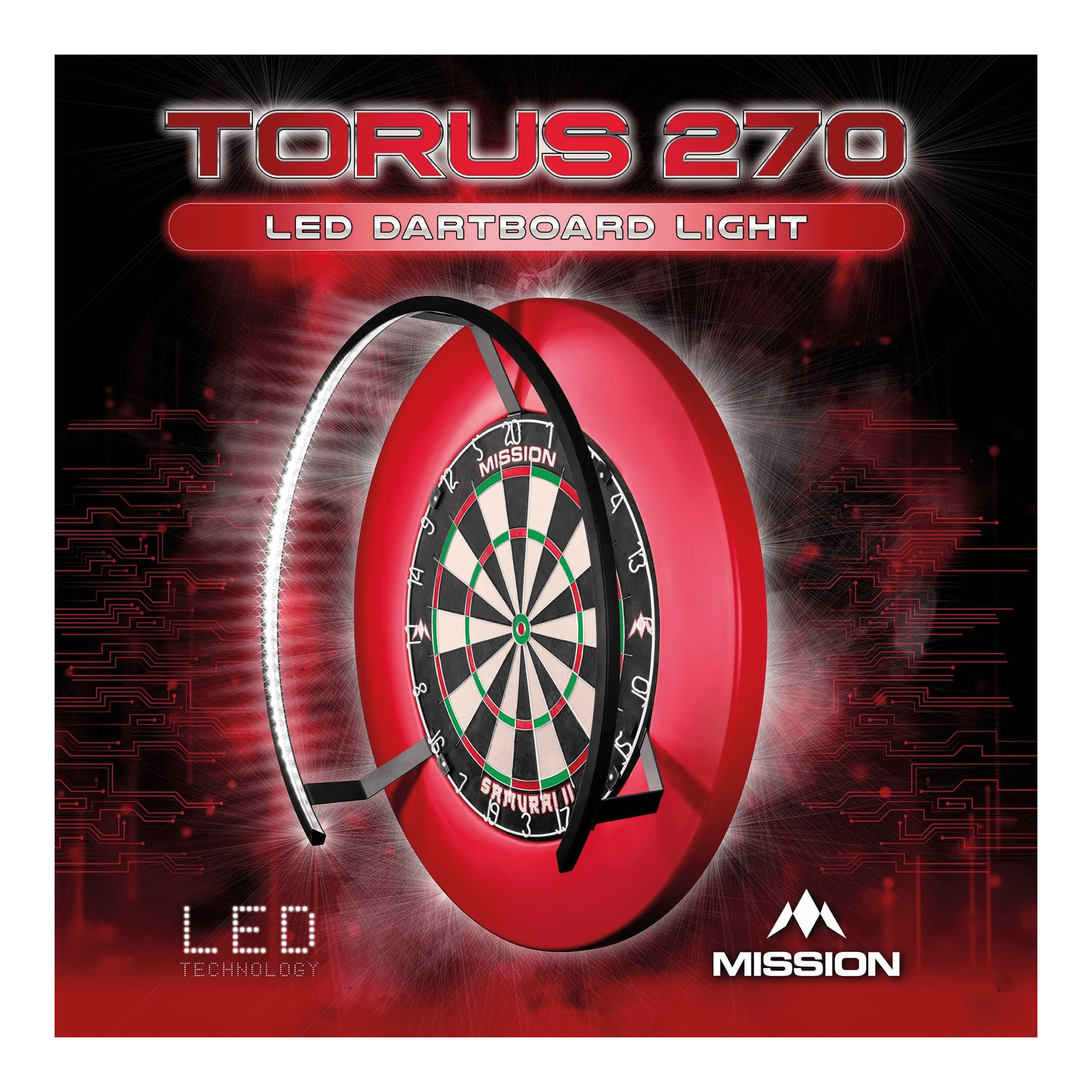 Mission Torus 270 LED Dartboard Beleuchtung