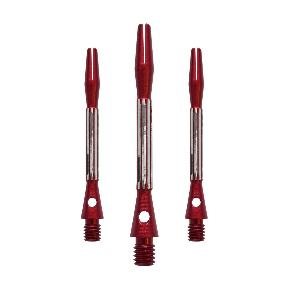 Bulls NL Flash 2 Aluminum Shafts - Red - 46 mm Die Bulls NL Flash 2 Aluminium Shafts in Rot werden hier als Set gezeigt. Sie sind 46 mm lang und aus Aluminium gefertigt.
