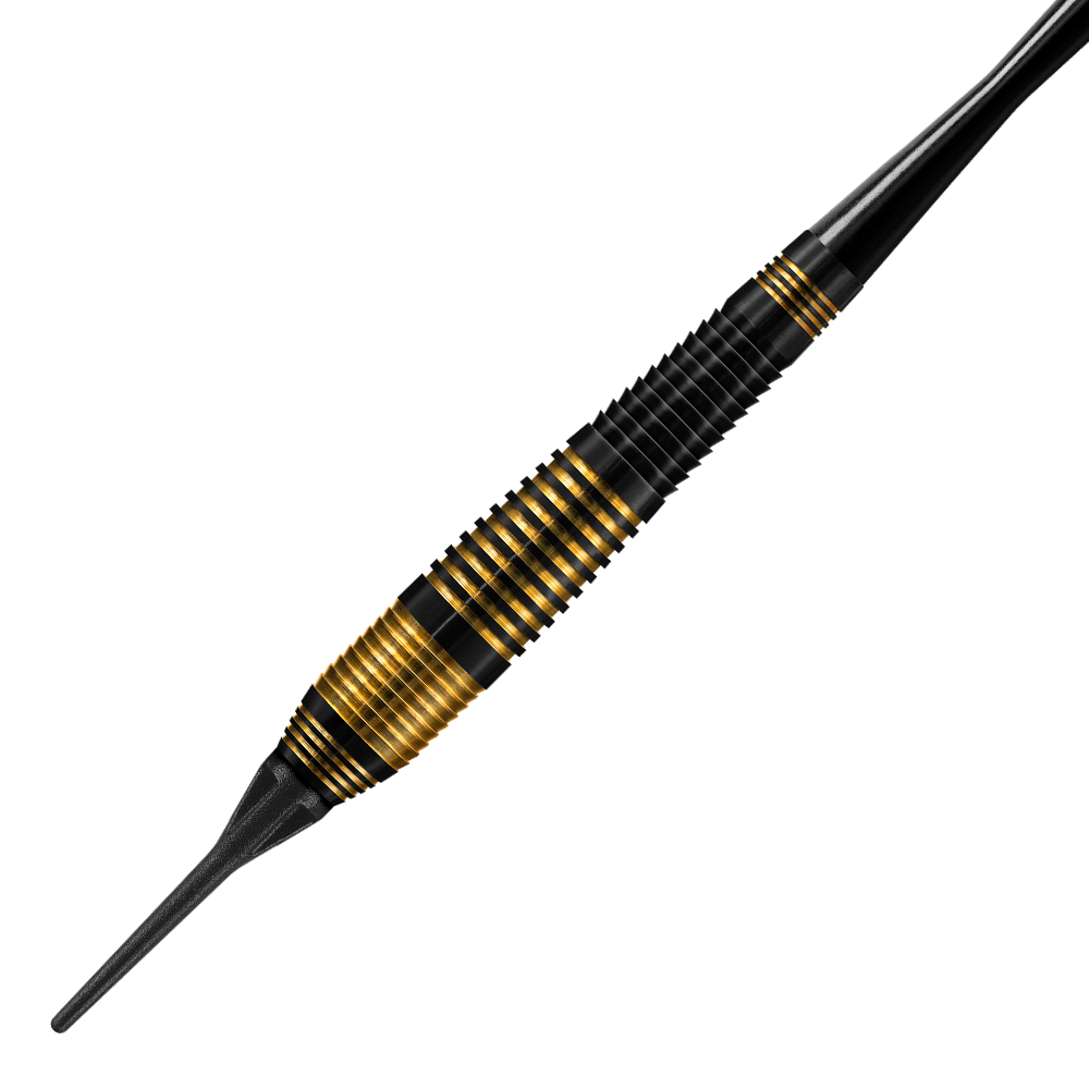 Harrows Vivid Brass Black Softdarts - 18g