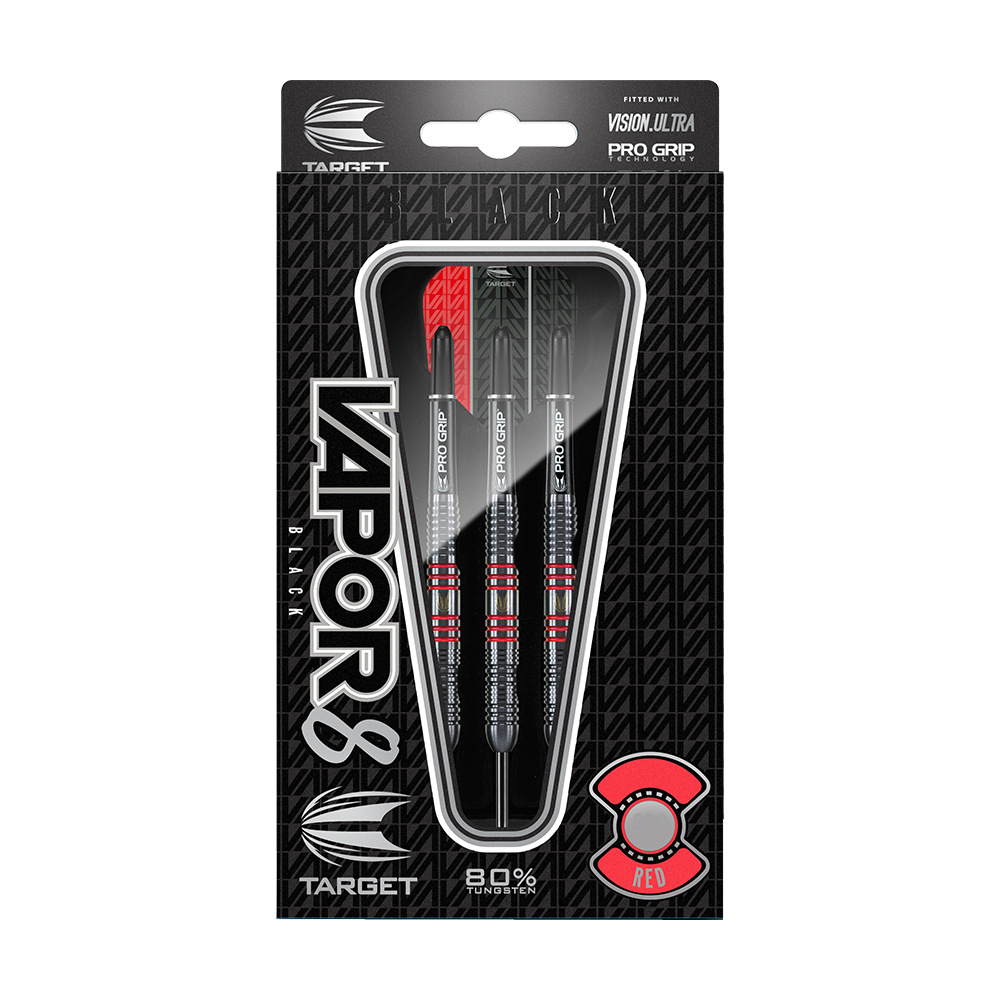 Target Vapor8 Black Red steel darts