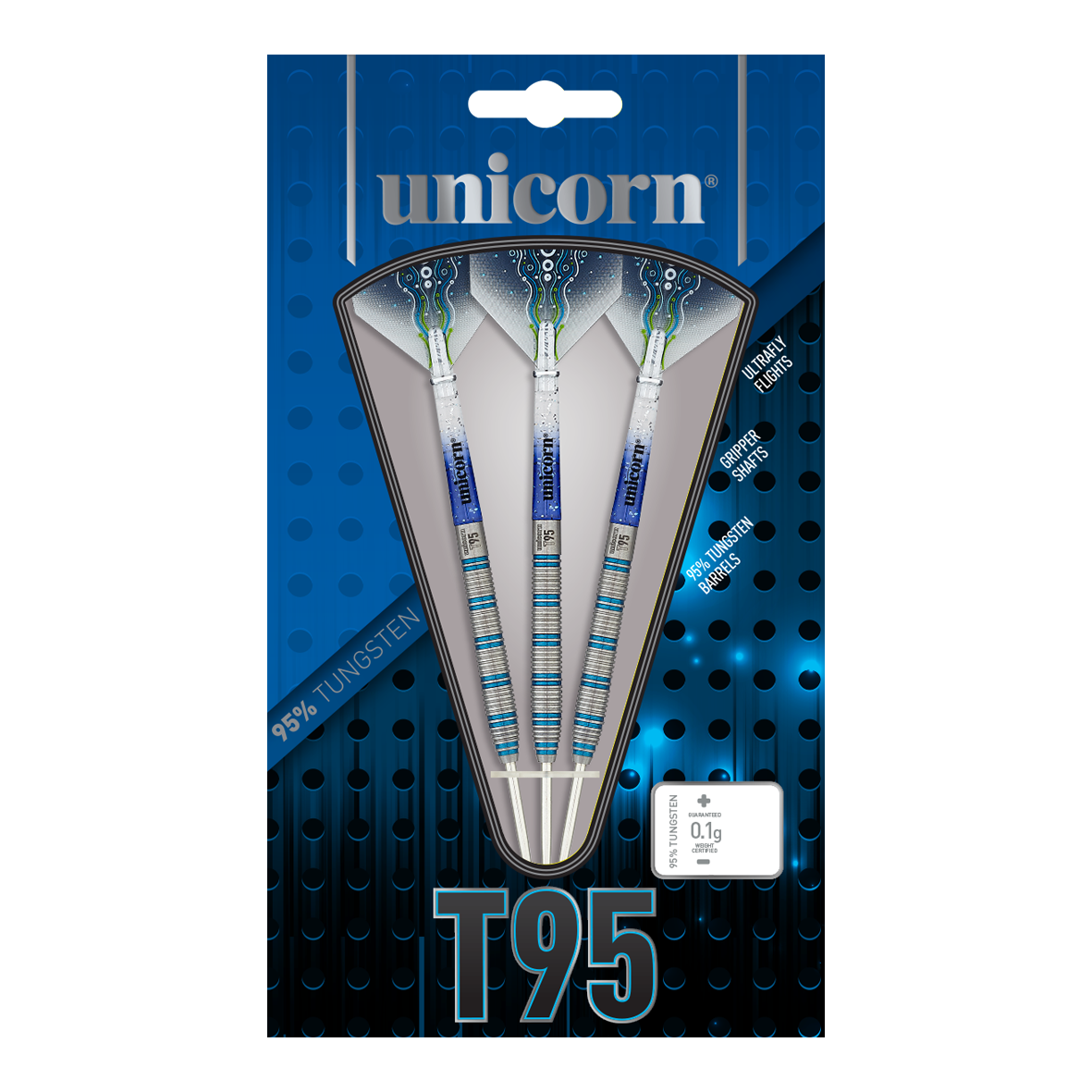 Unicorn T95 Core XL Blue Style 1 steel darts