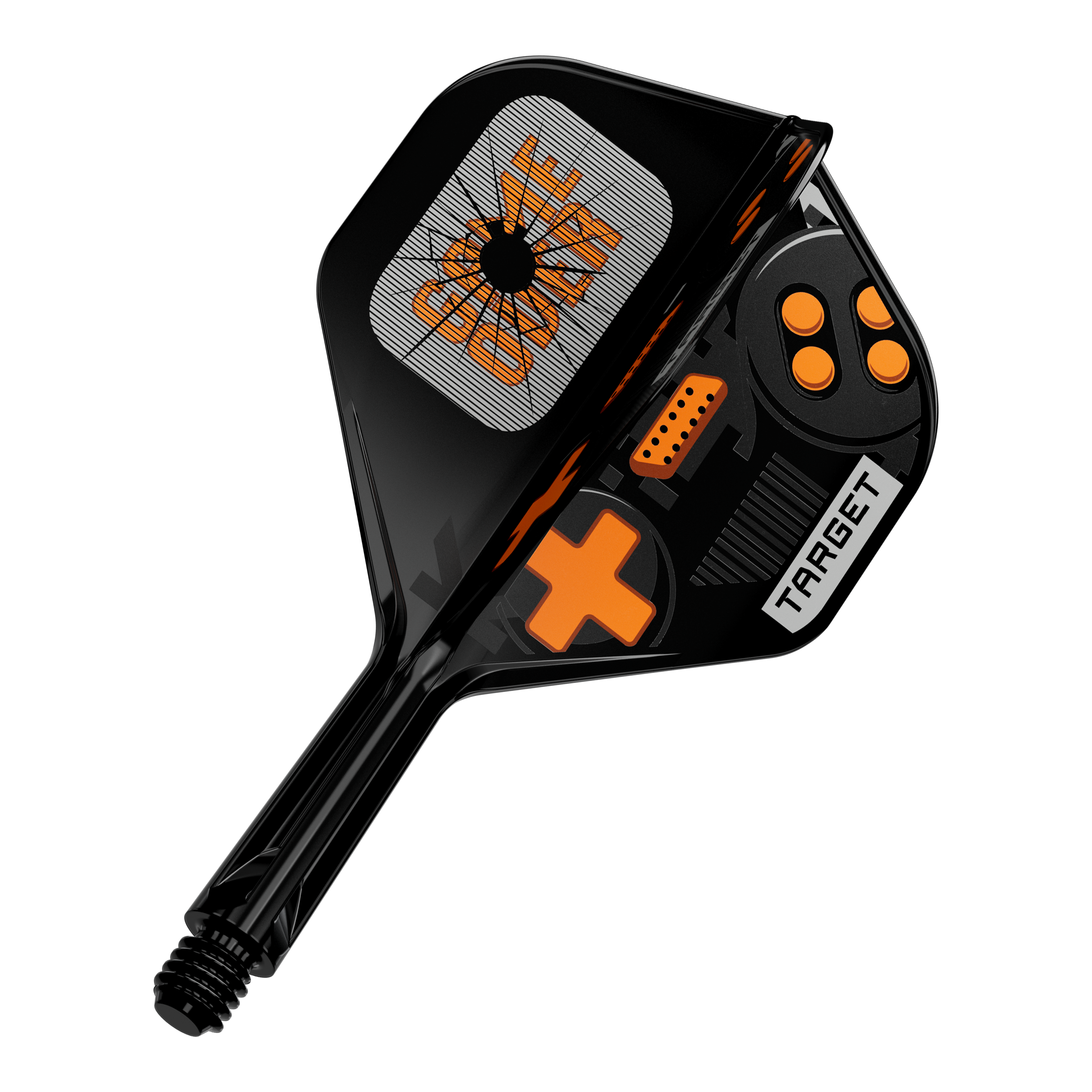 Target K-Flex GameOver No2 Standard Flights, 19 mm werden abgebildet. Das Bild zeigt das Produkt von vorne.