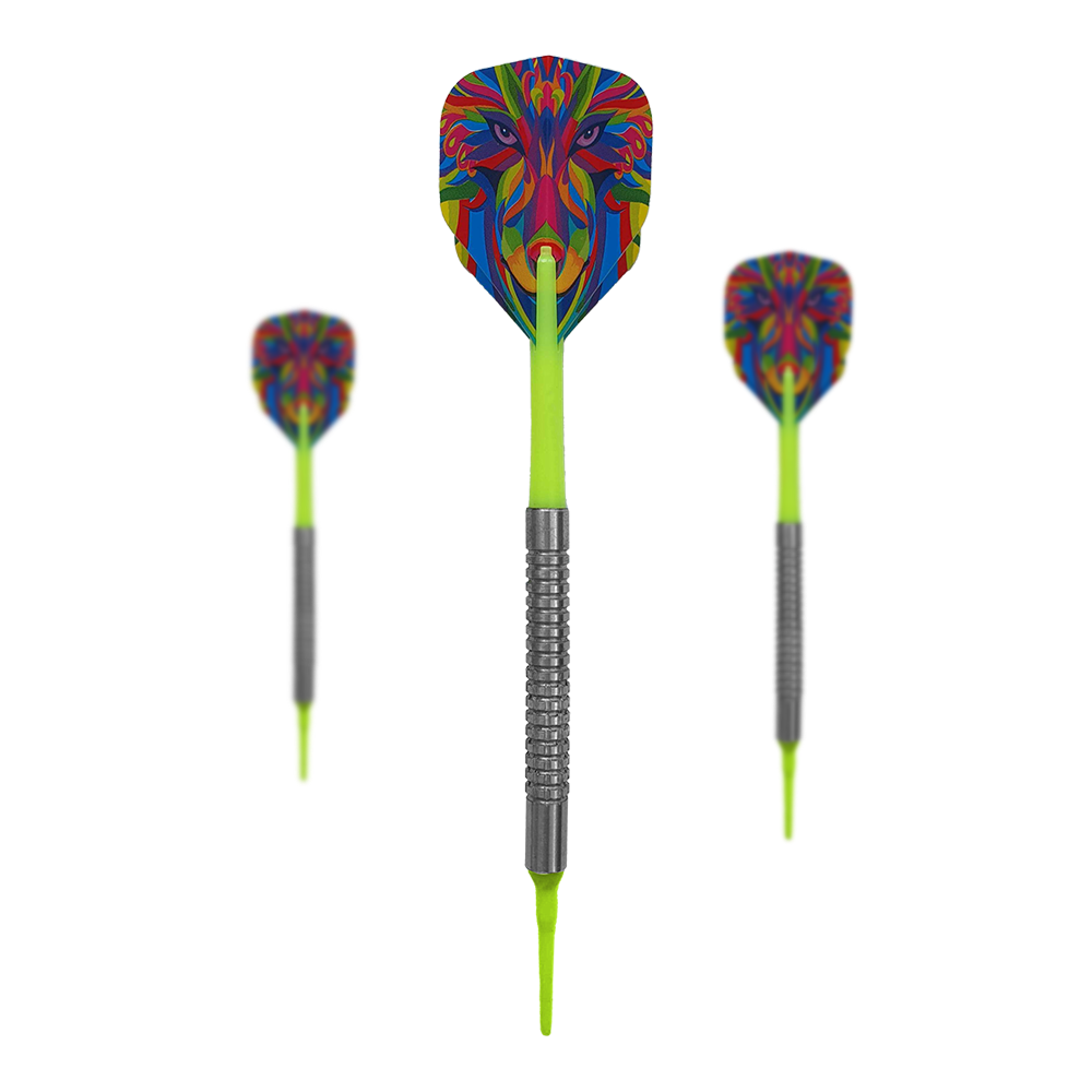 Neon Comic Lion soft darts - 18g