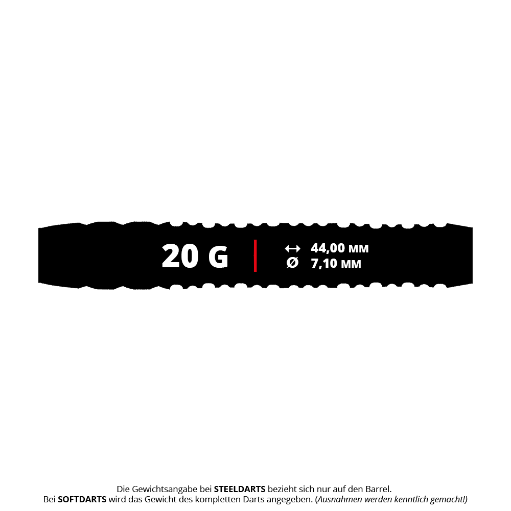 Shot Alchemy Volta Soft Darts - 20g Die Shot Alchemy Volta Softdarts - 20g sind moderne Softdarts mit einem Gewicht von 20 Gramm. Das Bild zeigt das Produkt aus einer bestimmten Perspektive.