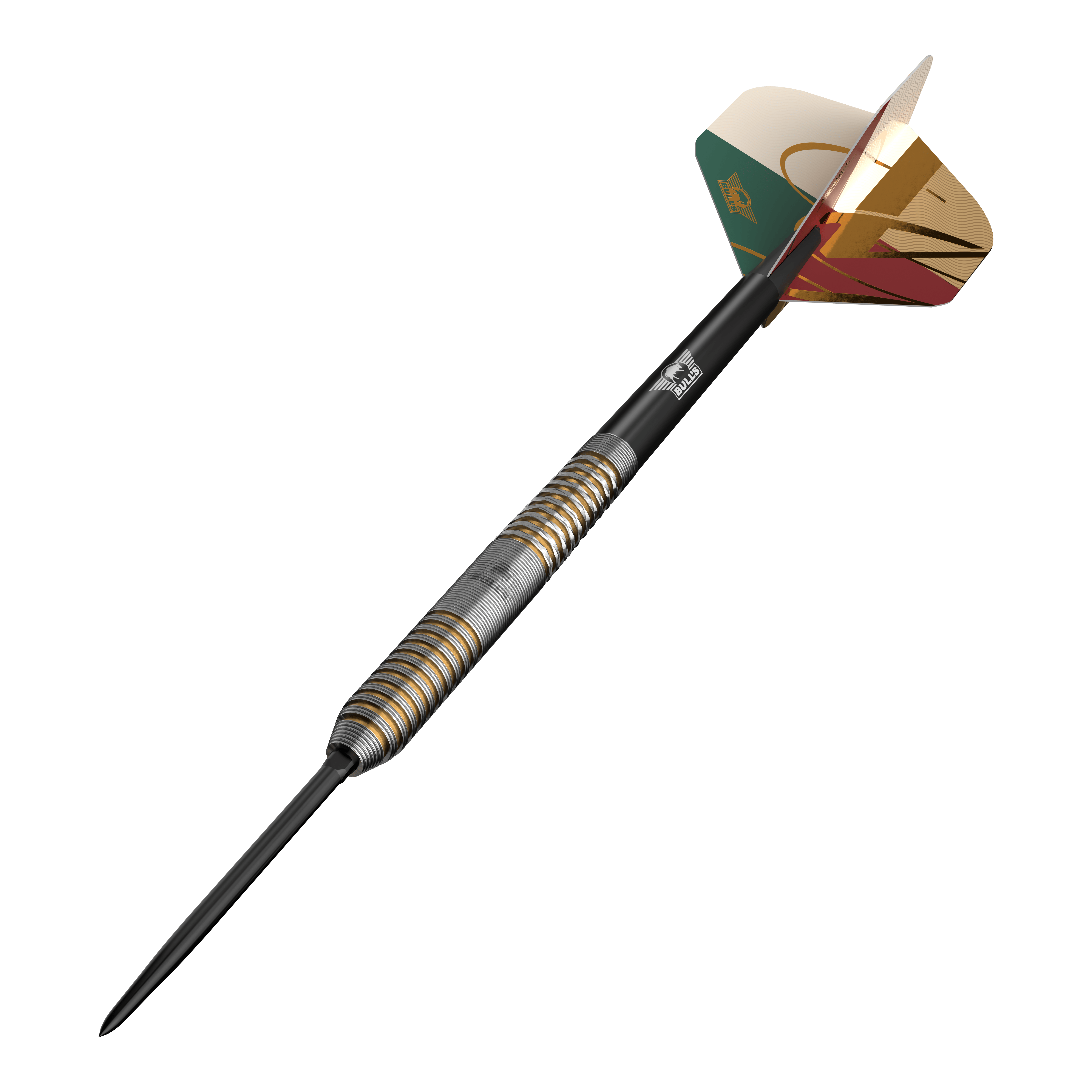 Bulls NL Vintage Ghost Convertible Points Steel Darts Die Abbildung zeigt Bulls NL Vintago Ghost Convertible Points Steeldarts. Diese Steeldarts verfügen über konvertierbare Spitzen für vielseitigen Einsatz.