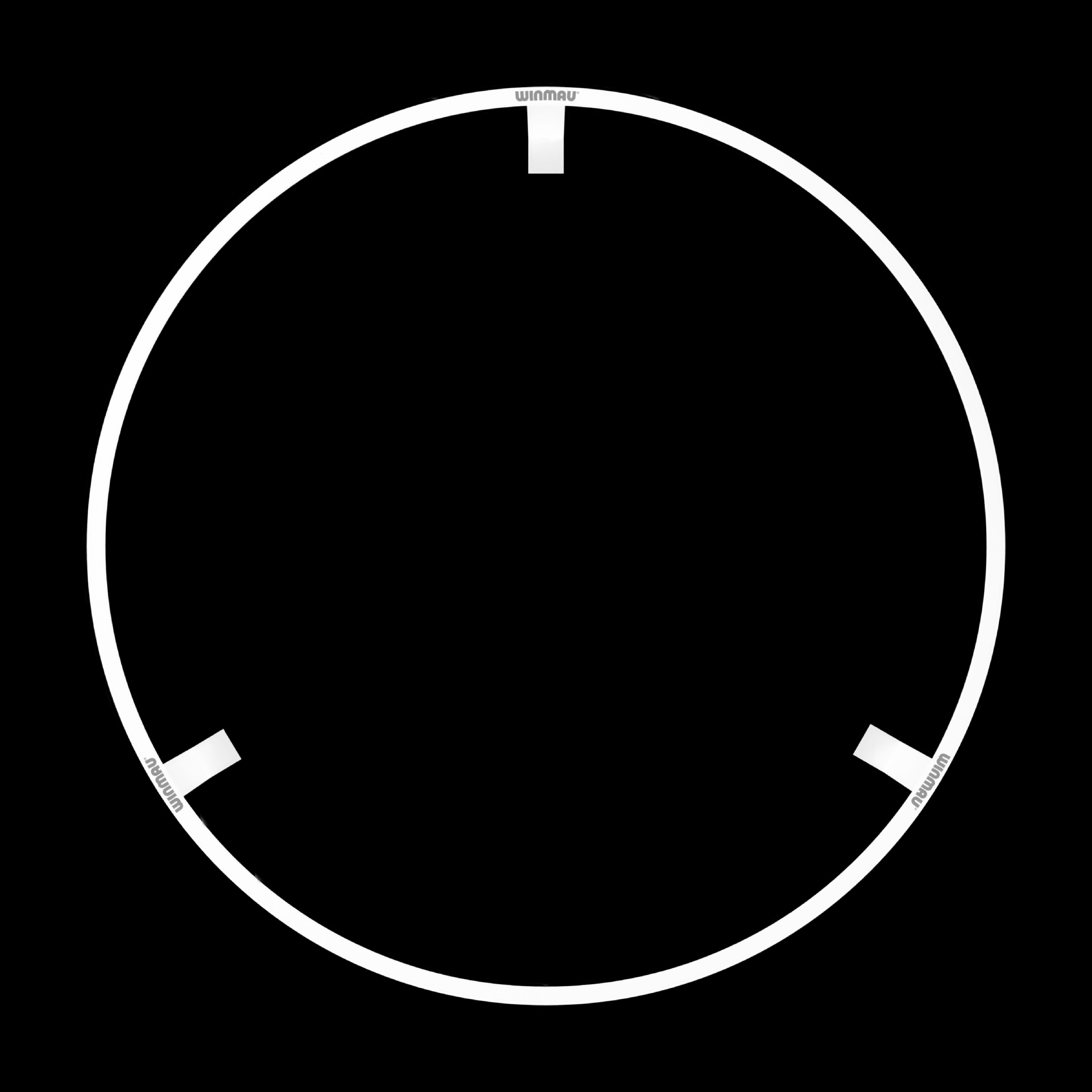 Das Bild zeigt einen runden LED-Beleuchtungsring von Winmau. Der Ring ist für die Beleuchtung und Umrandung eines Dartboards gedacht.